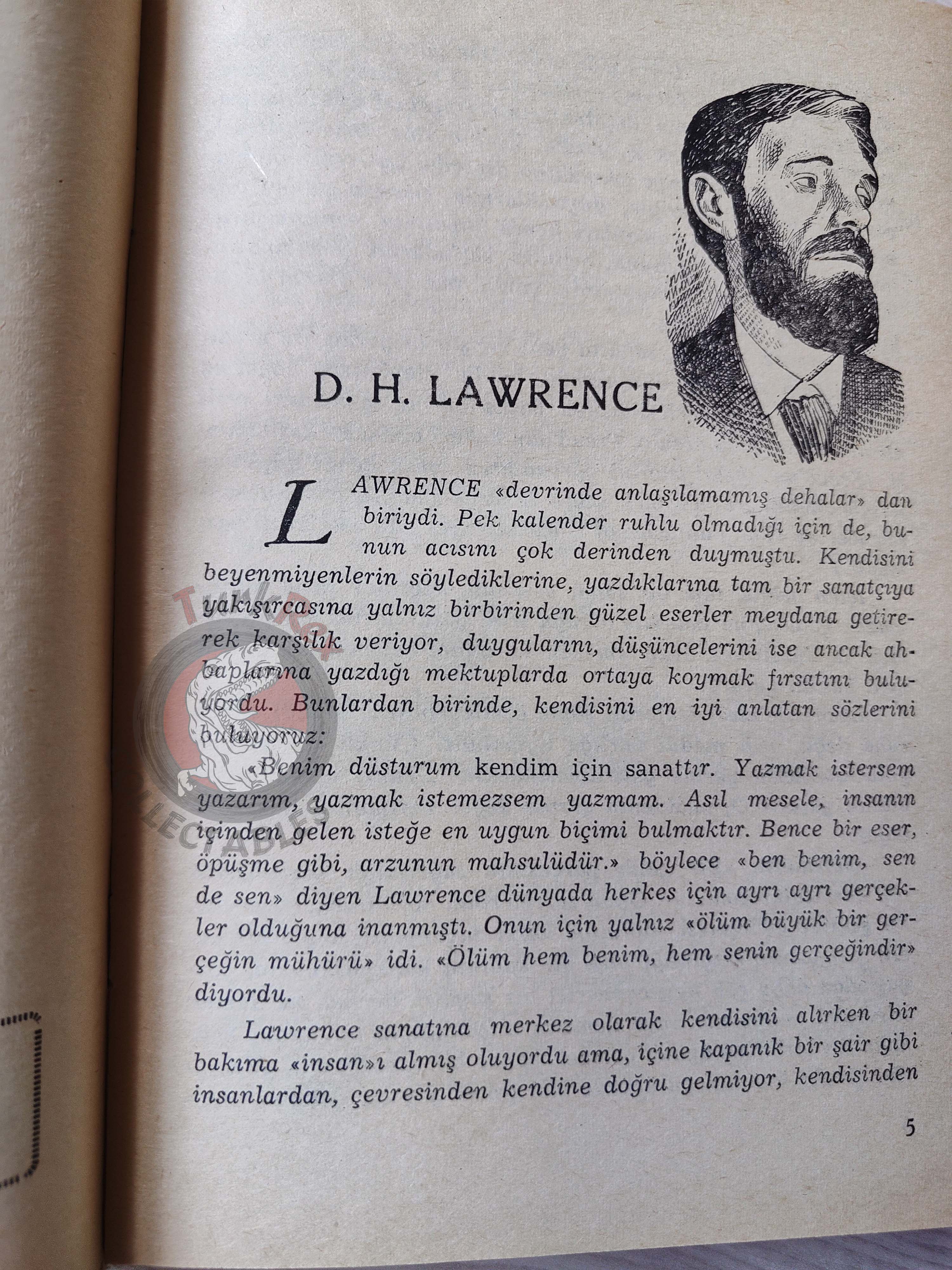 D. H. Lawrence – Sons and Lovers 1965 1st HC/DJ Turkish Book Turkey