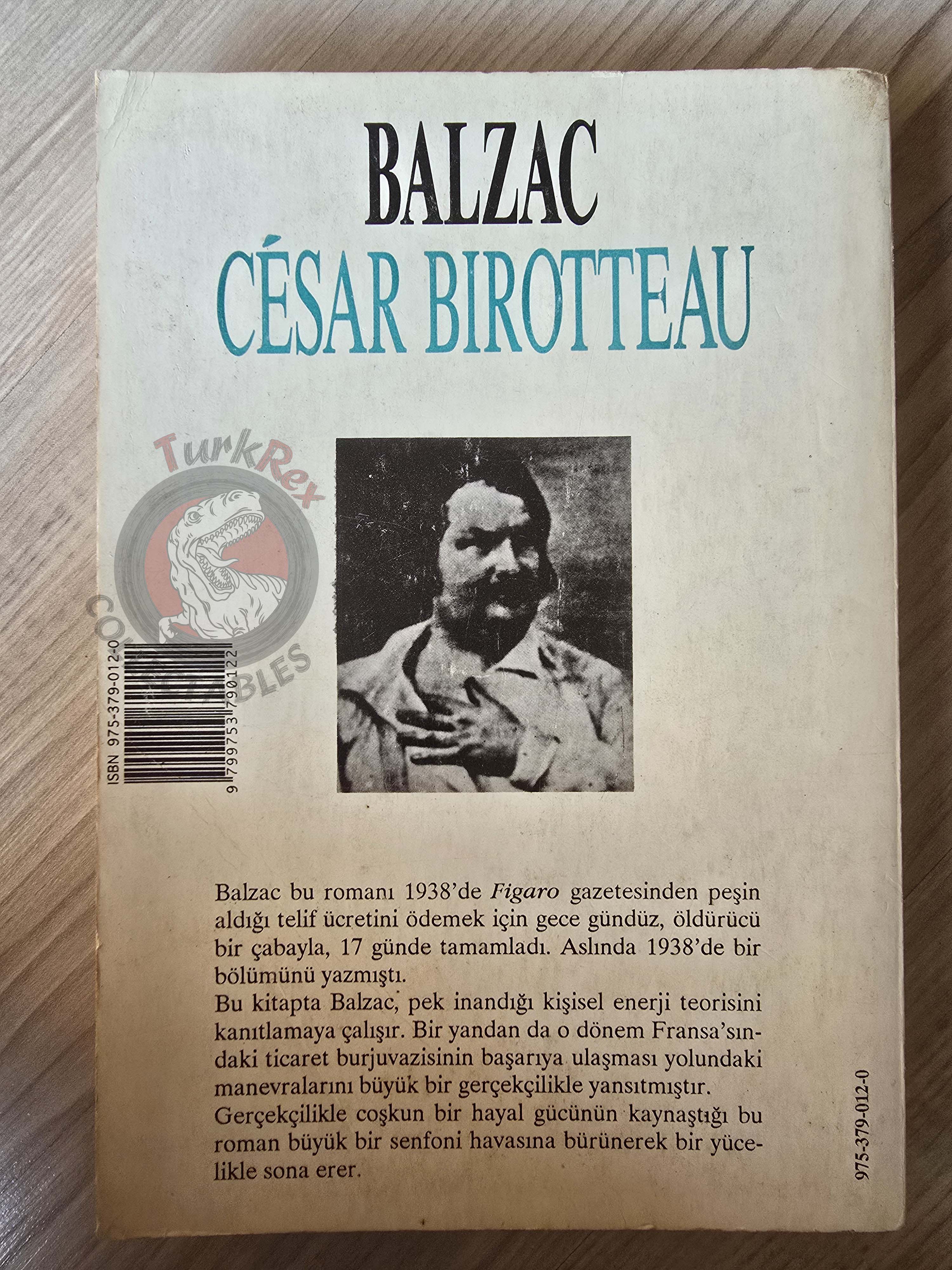 Honoré de Balzac – César Birotteau 1996 Turkish Book Turkey