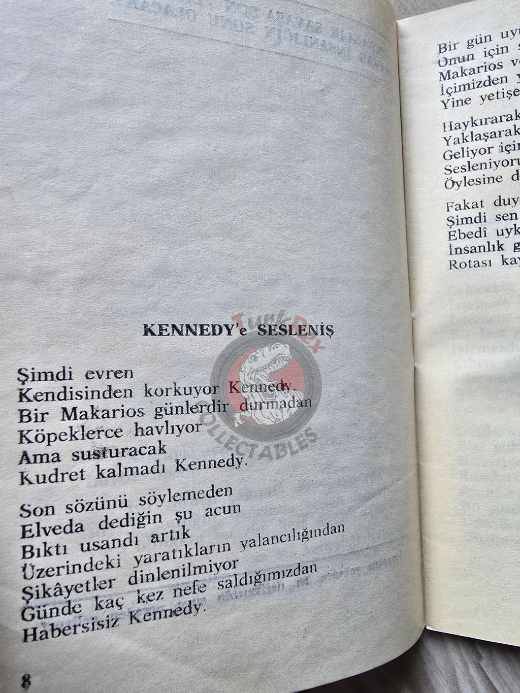 A Call to John F. Kennedy 1963 1st Turkish Book Turkey Signed