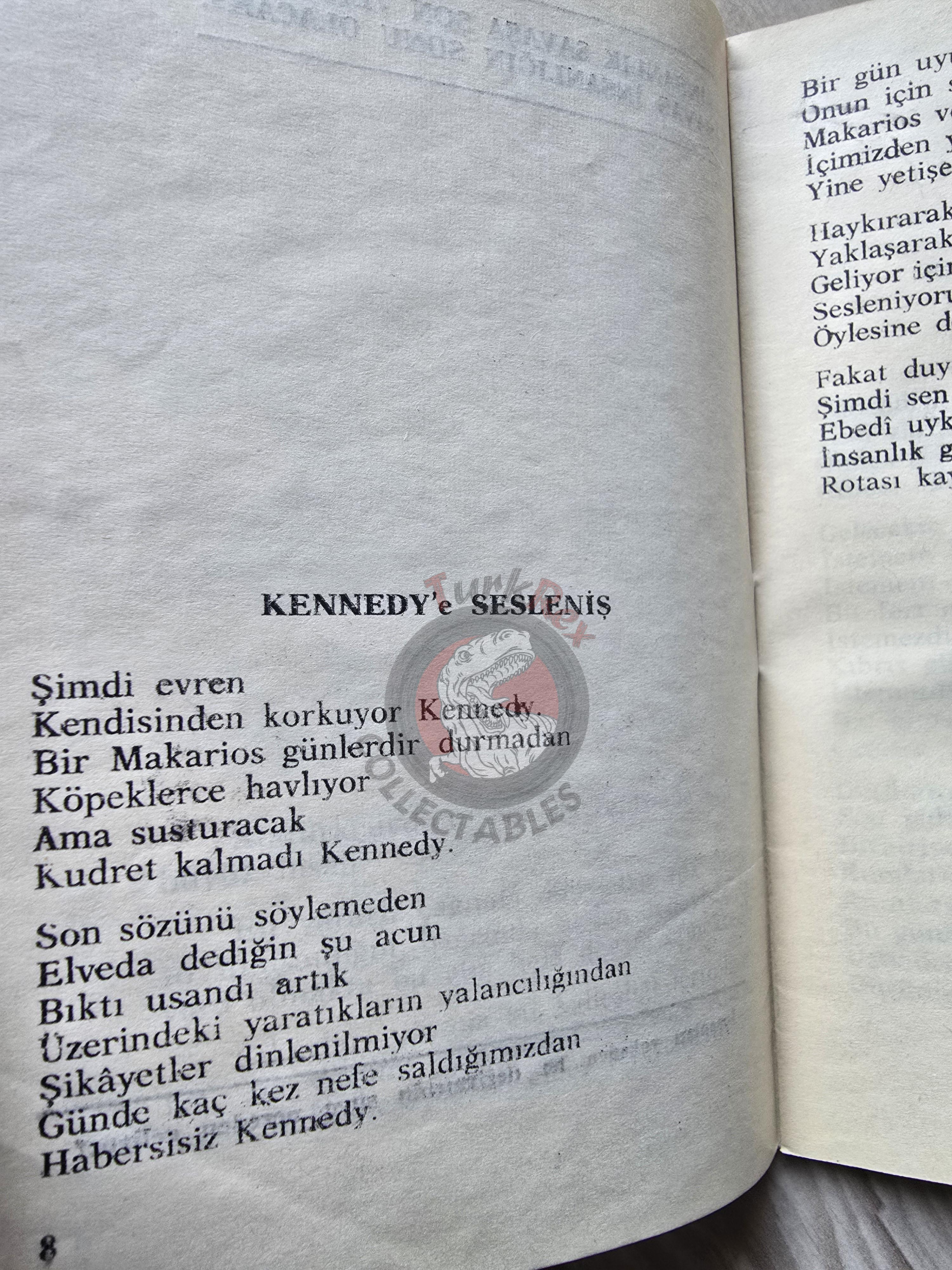 A Call to John F. Kennedy 1963 1st Turkish Book Turkey Signed