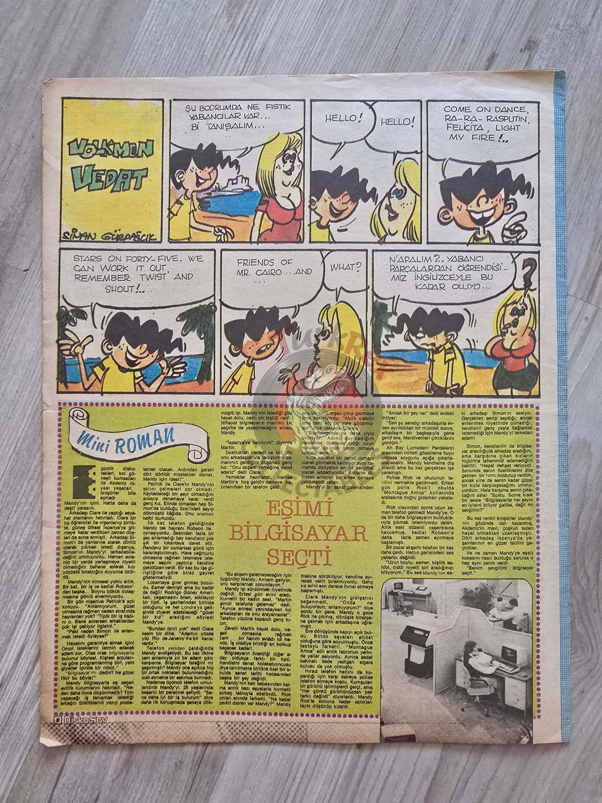 Hey Disko Şov 1982 Alan Parsons Turkish Mag Turkey Rolling Stones Pink Floyd Bryan Ferry Ace Frehley KISS