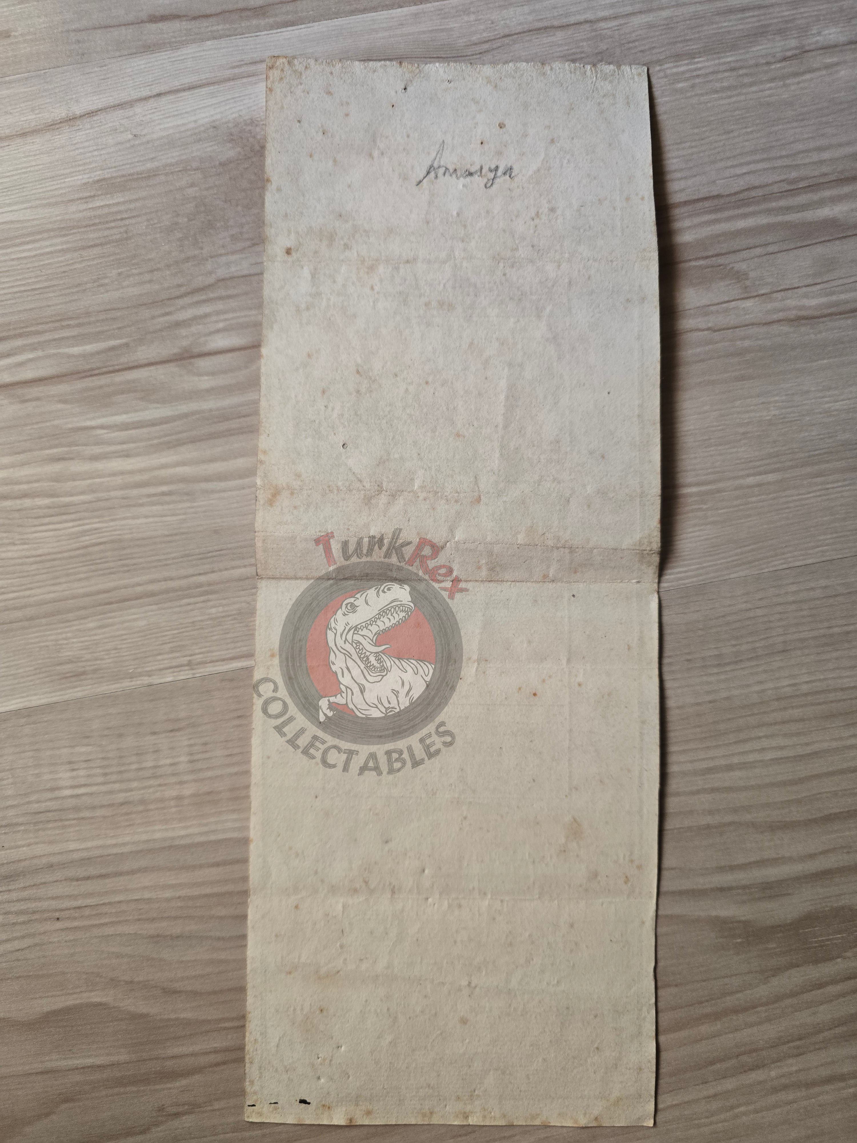 Ottoman 1889 Land Deed Vineyard in Amasya Köprü Title Deed