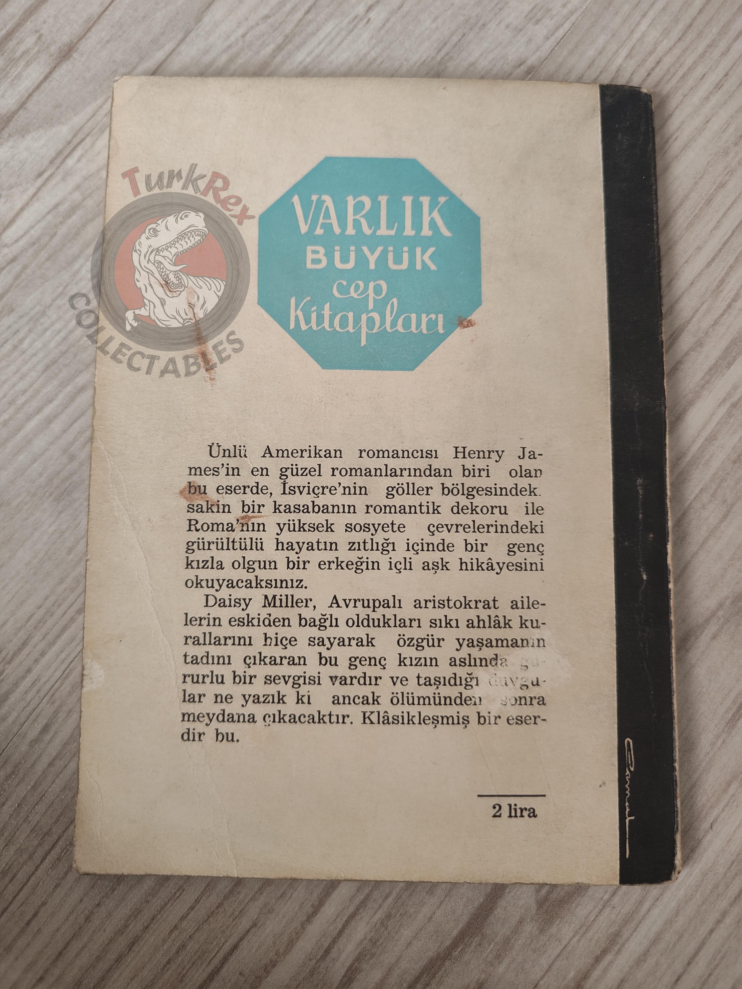 Henry James – Daisy Miller 1963 1st Turkish Book Turkey