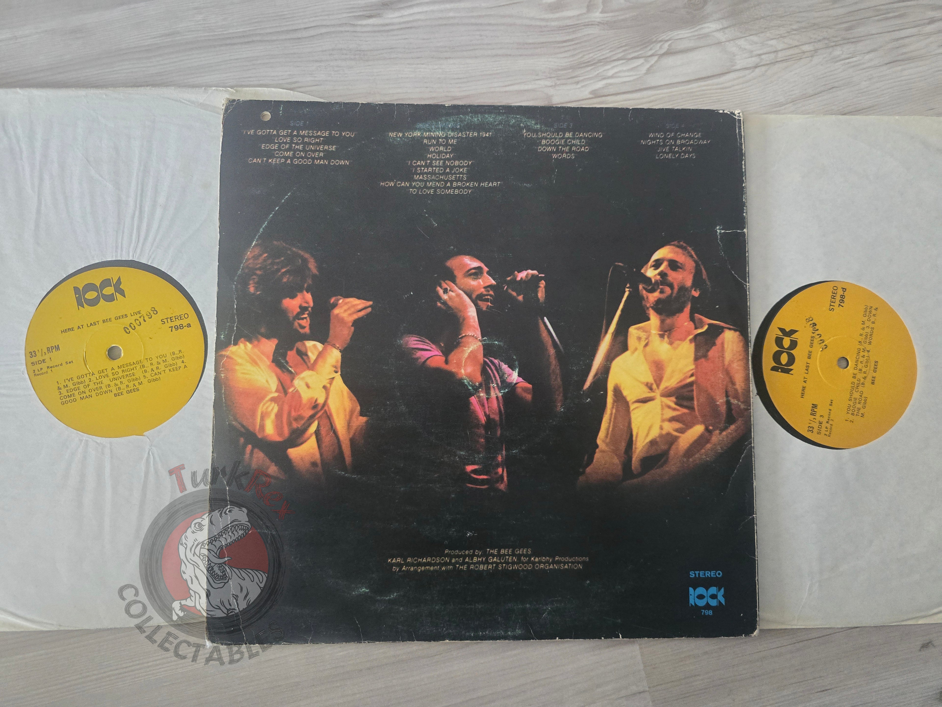 Bee Gees – Here At Last - Live Turkish Pressing Vinyl Turkey Edition