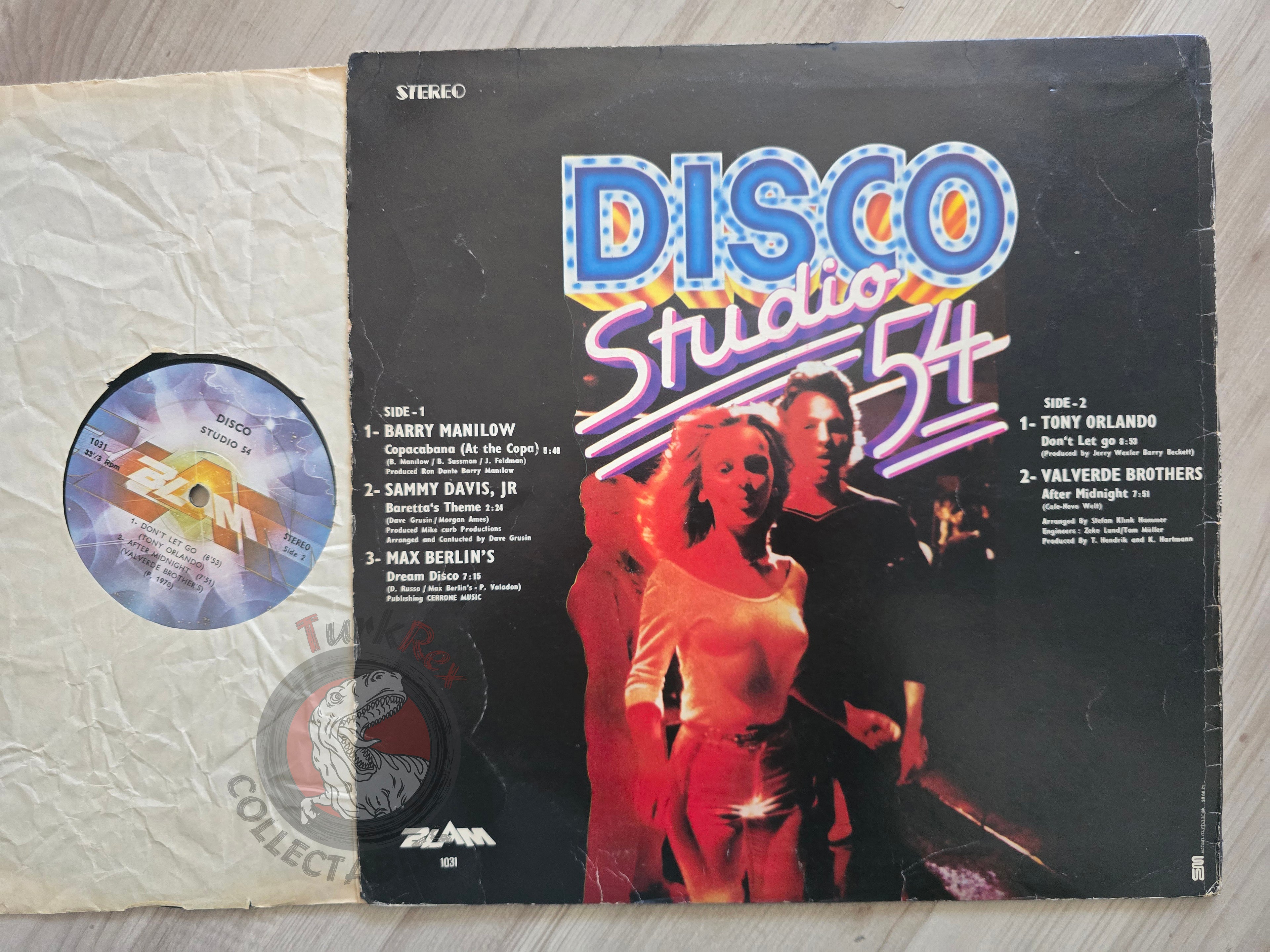 Various – Disco Studio 54 Turkish Pressing Vinyl Turkey Edition