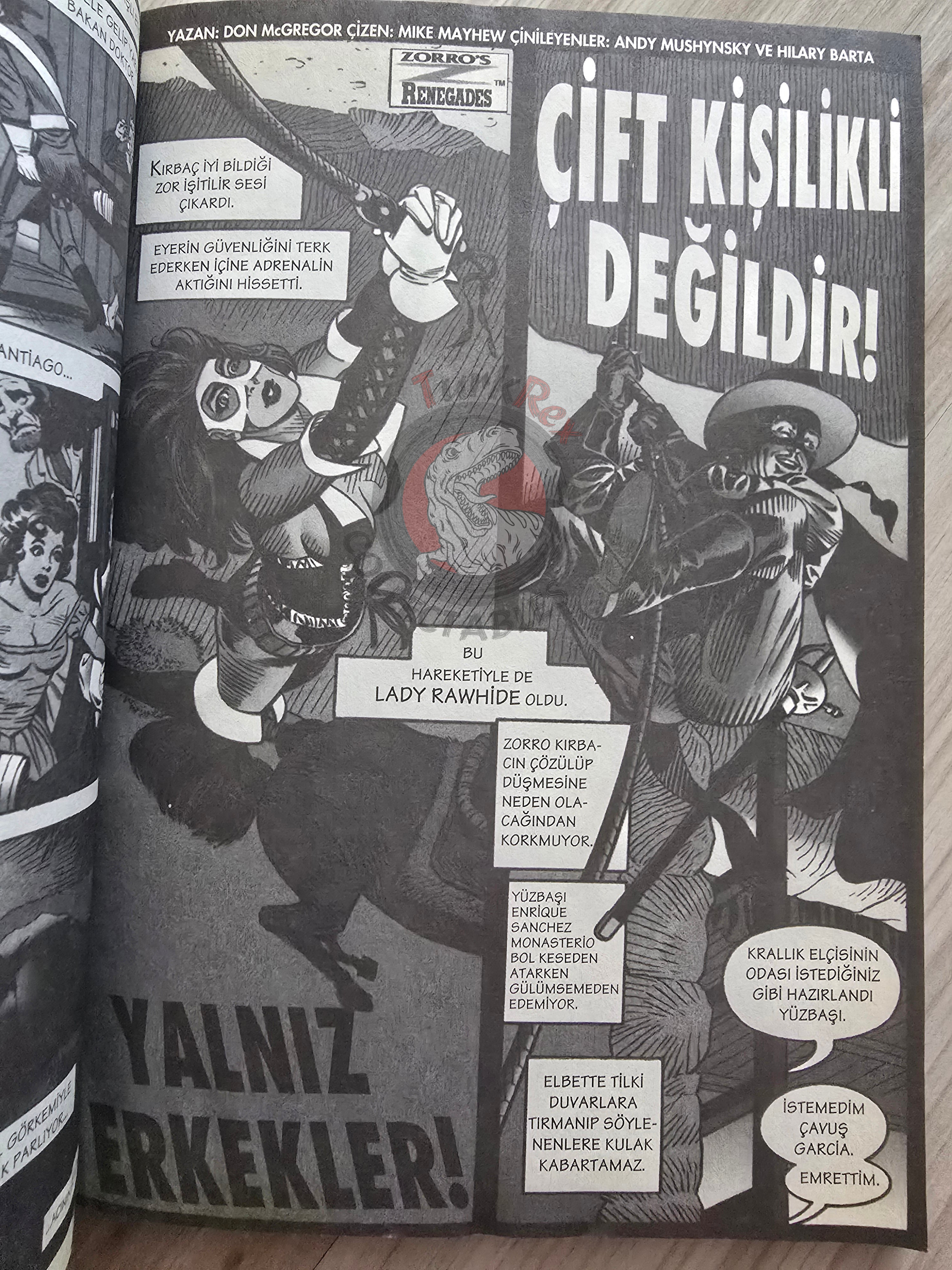 Zorro's Renegades #2 Lady Rawhide Turkish Comic Turkey