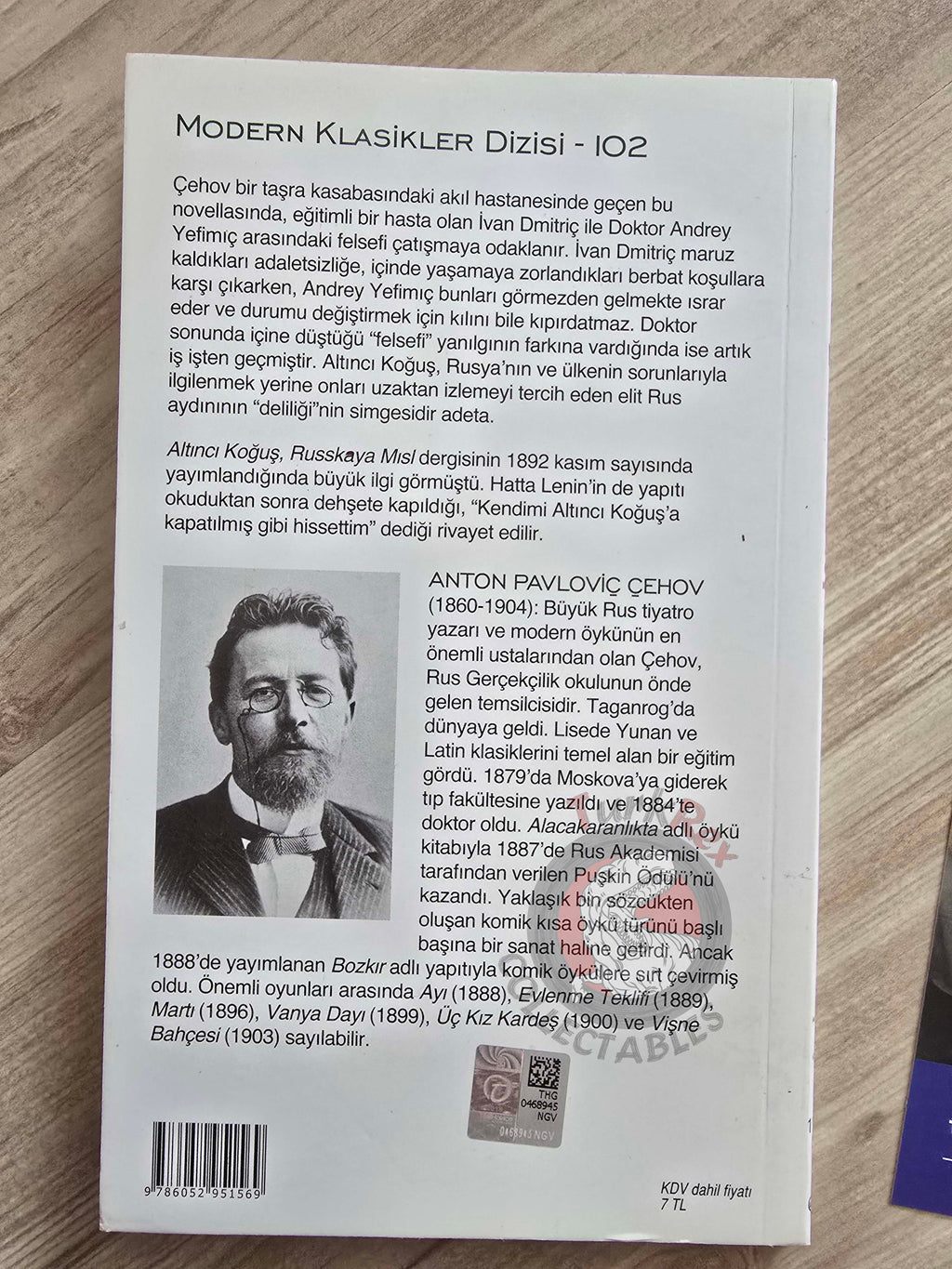 Anton Chekhov –  Ward Number Six  2019 Turkish Book Turkey