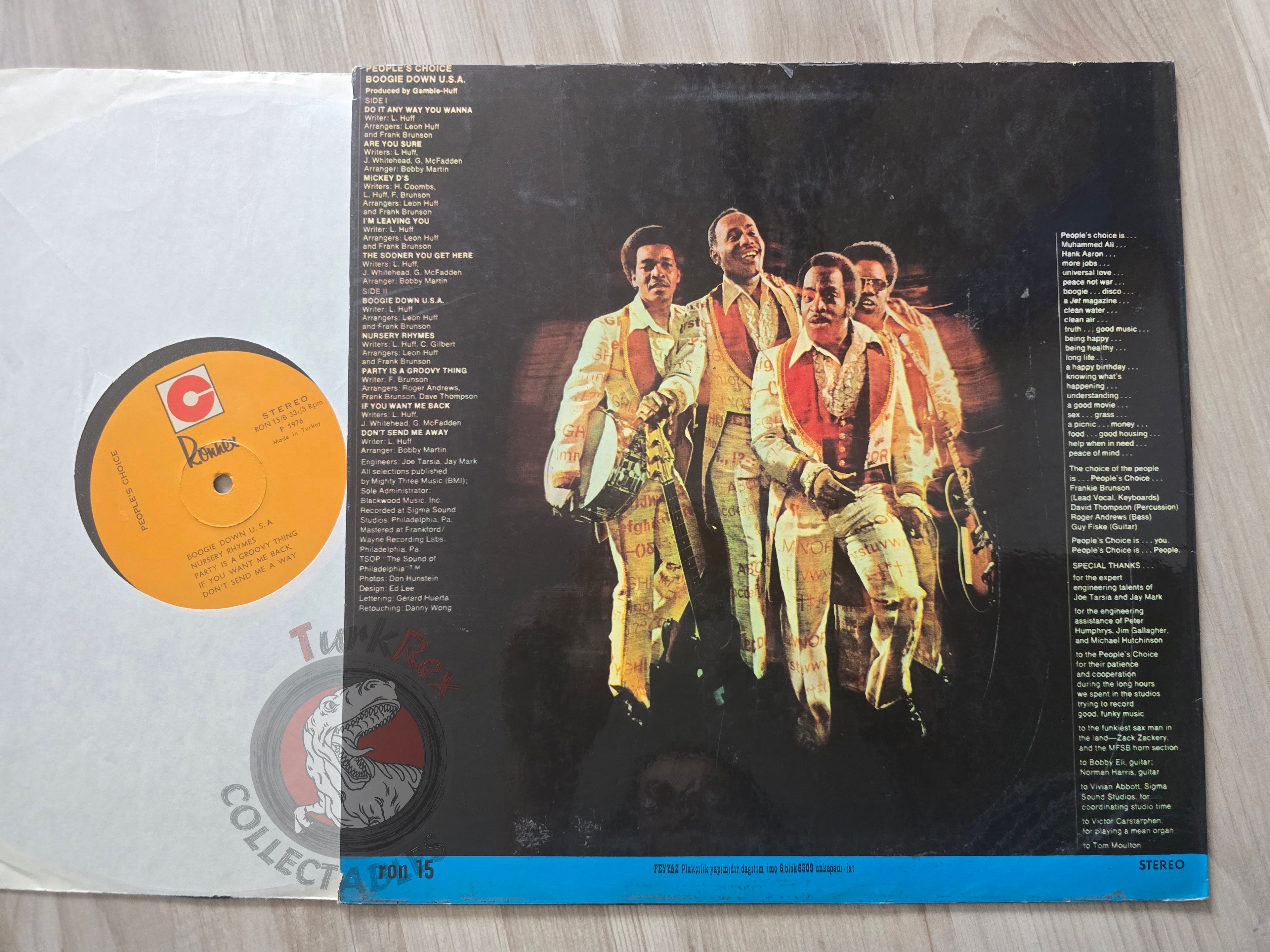 People's Choice – Boogie Down U.S.A. Turkish Pressing Vinyl Turkey Edition