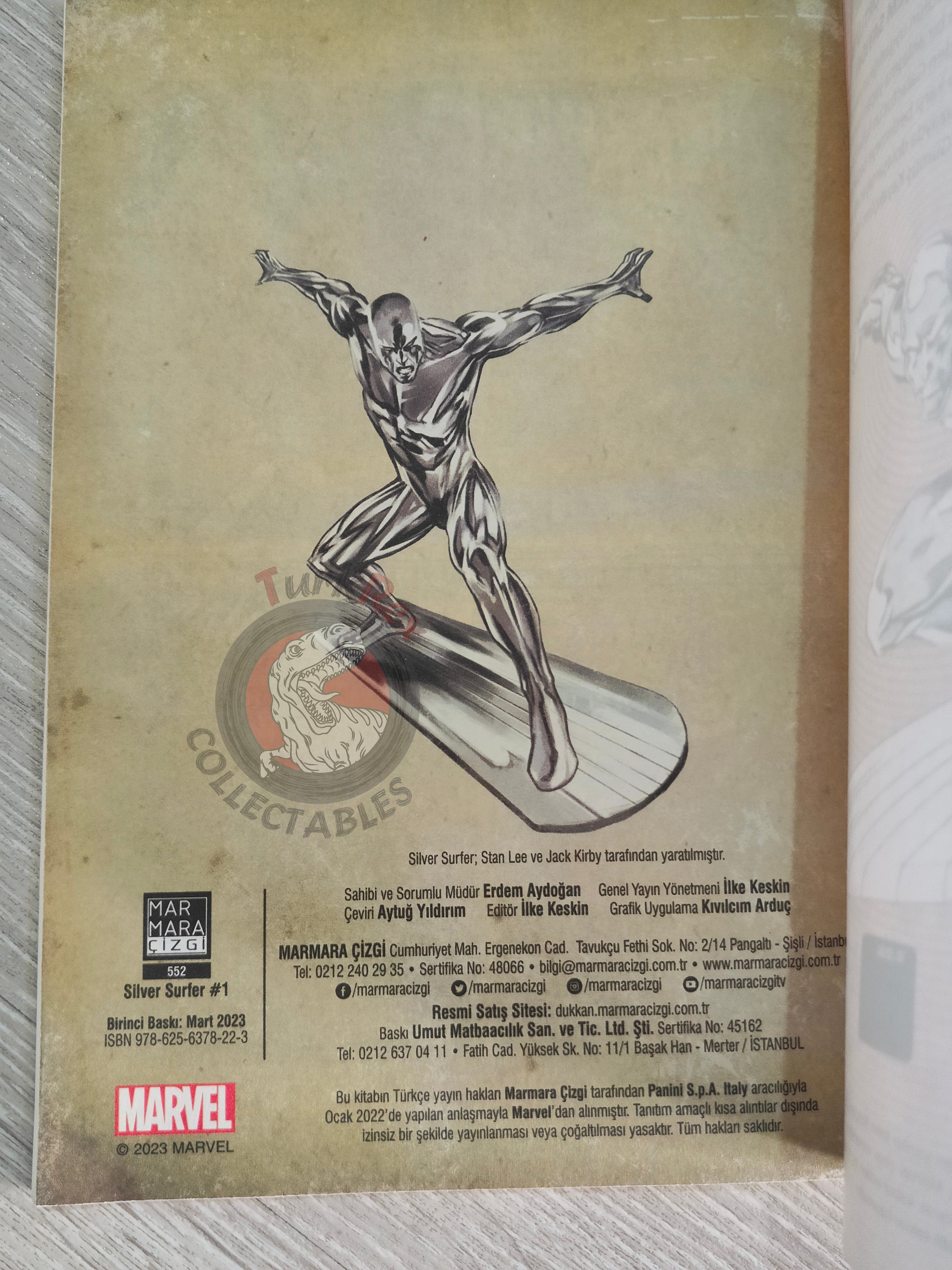 Silver Surfer #1 Turkish Comic Turkey The Origin of Silver Surfer