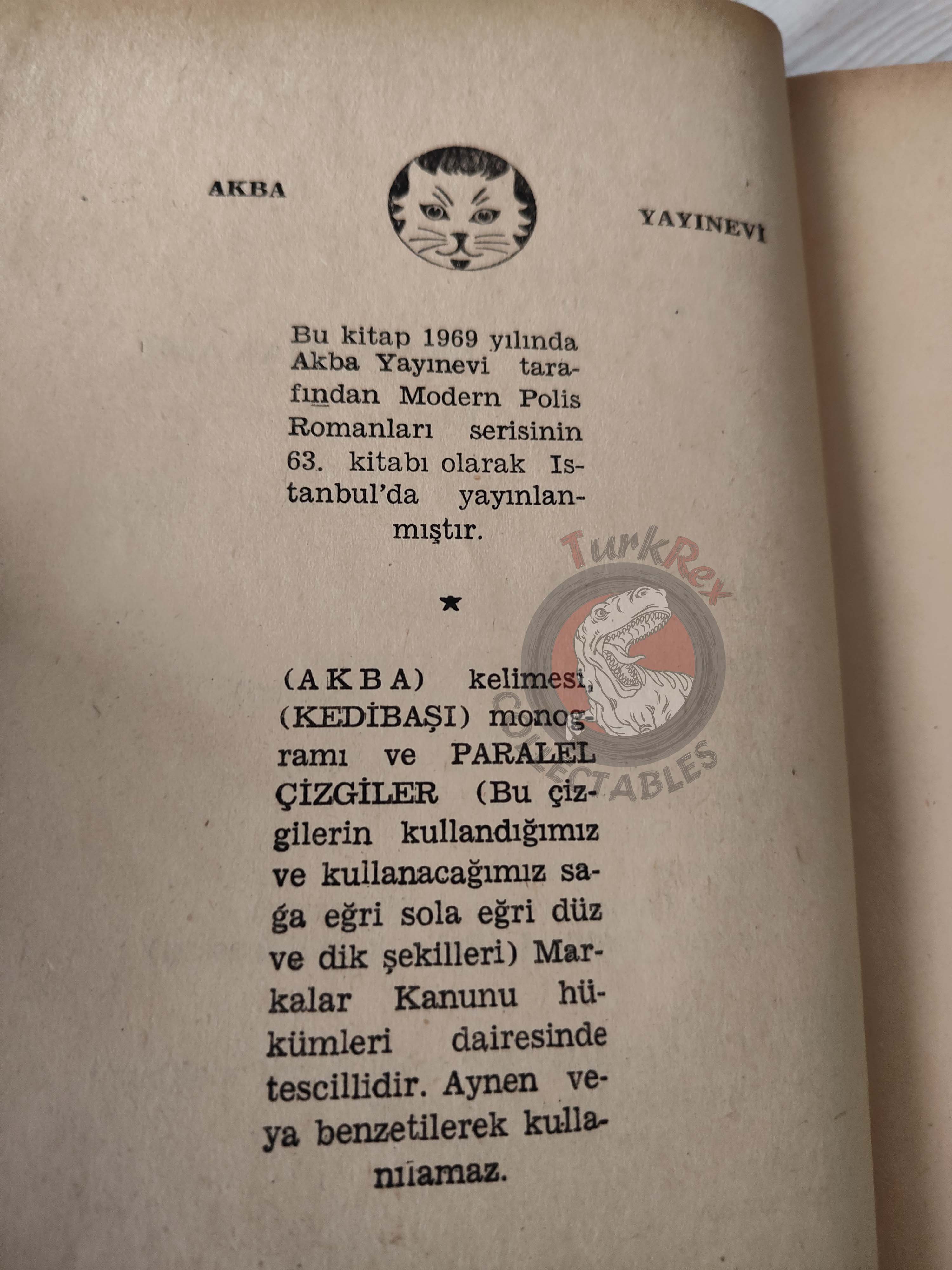 Erle Stanley Gardner – Case of the Nervous Accomplice 1969 Turkish Book Turkey