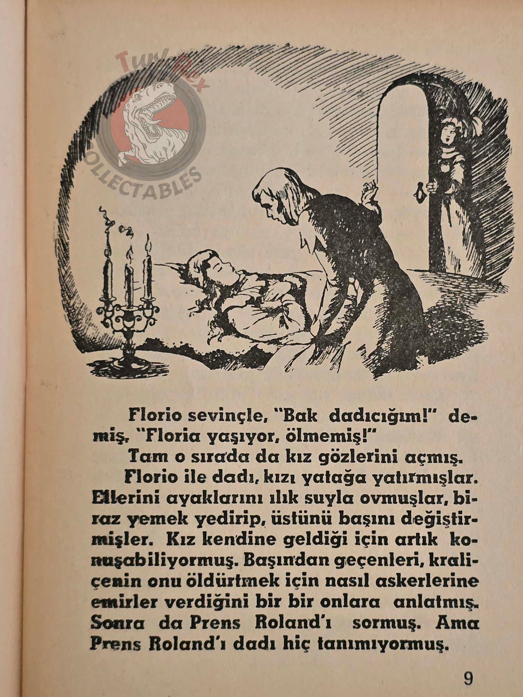 French Fairy Tales: Floro and Blanziflor 1977 Turkish Book Turkey Illustrated
