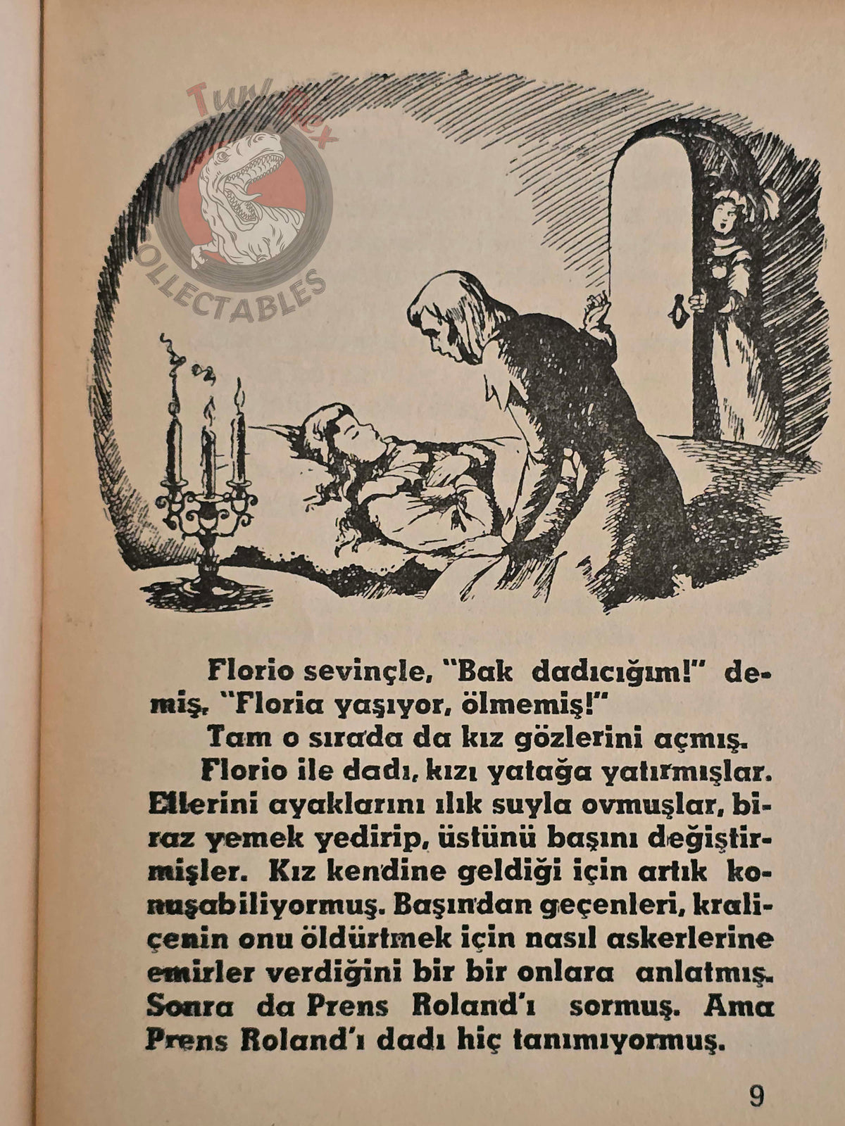 French Fairy Tales: Floro and Blanziflor 1977 Turkish Book Turkey Illustrated