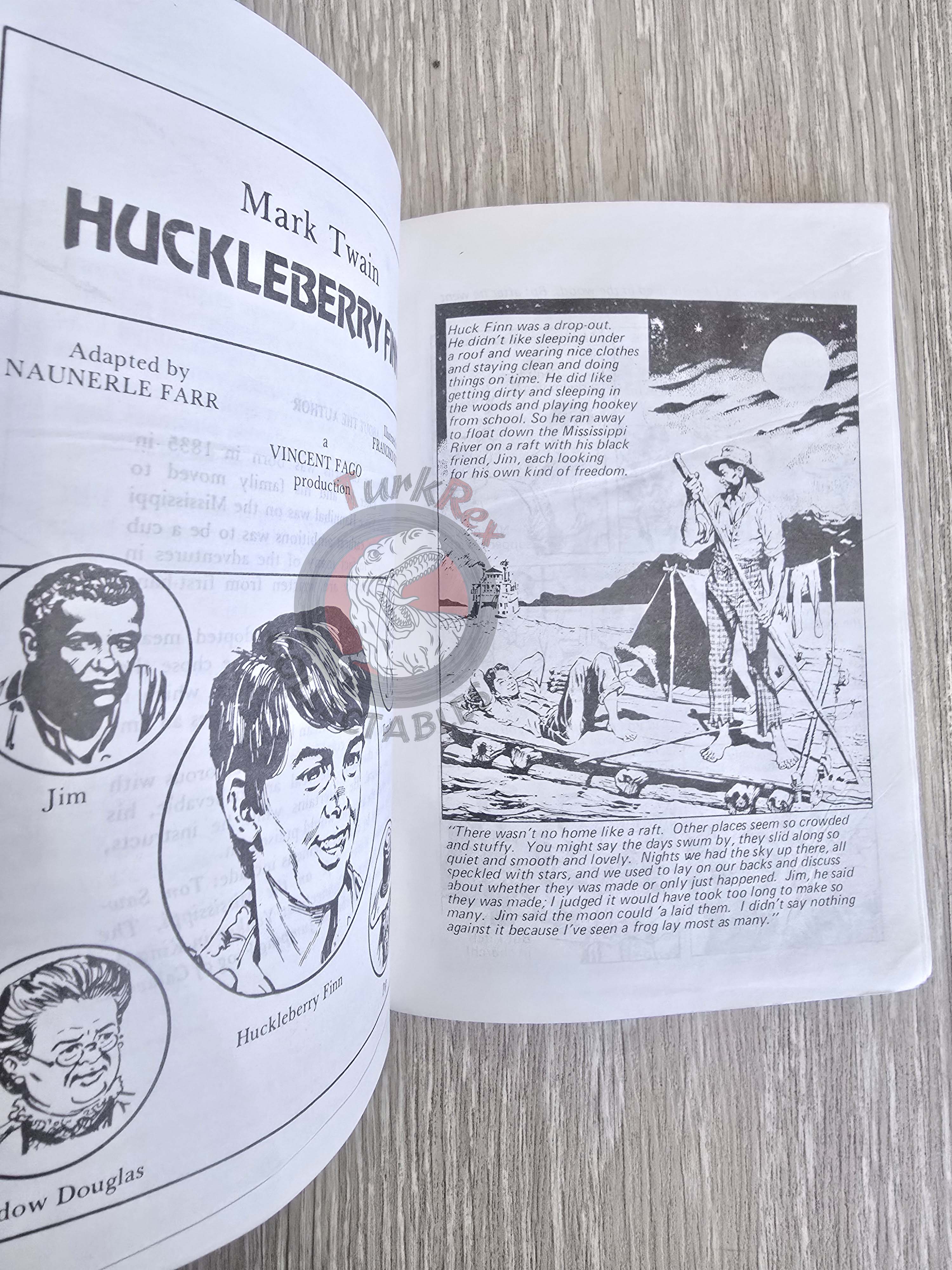 Mark Twain – Huckleberry Finn Now Age Books Illustrated Series 1990 Turkey Comic English