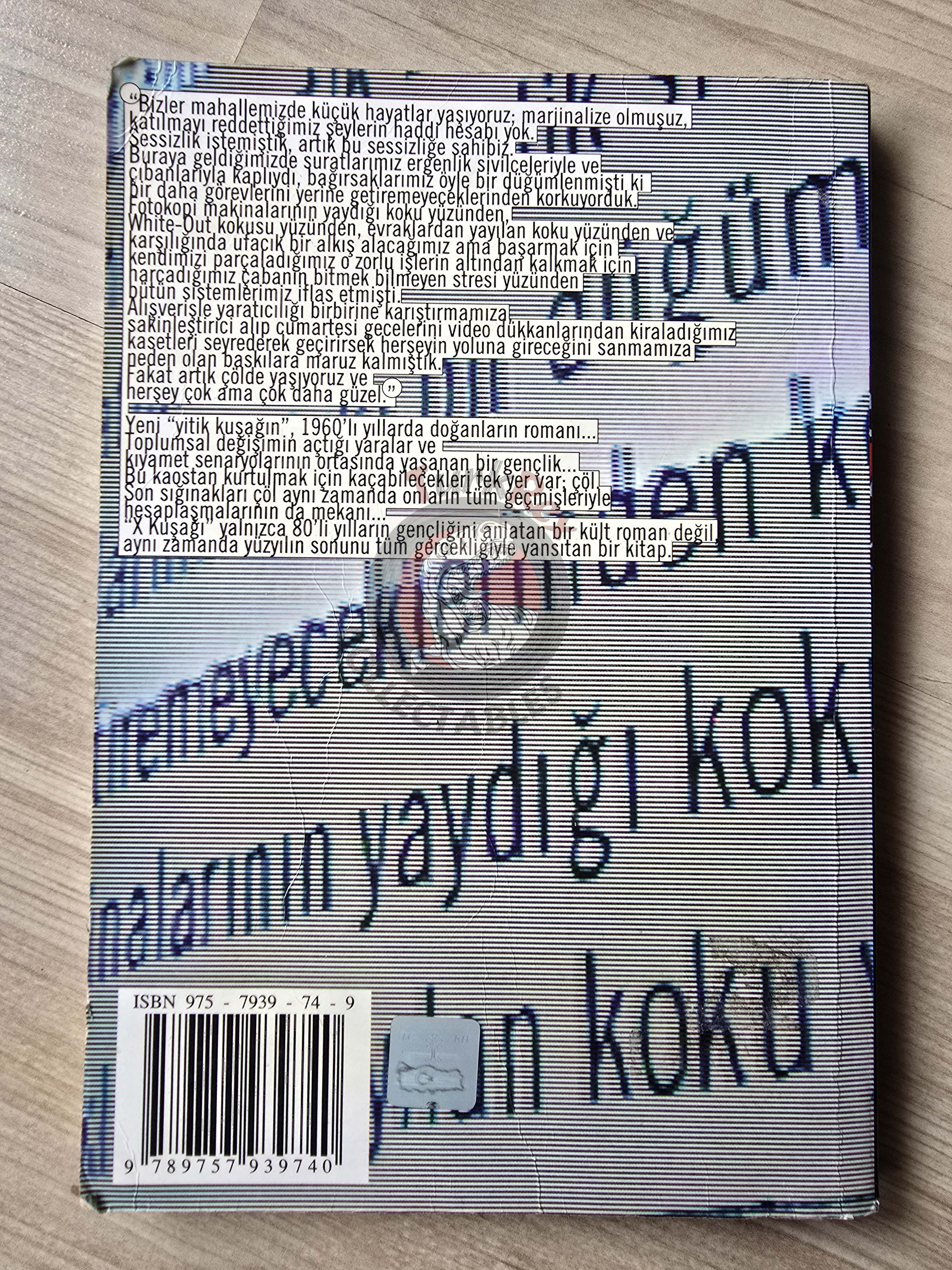Douglas Coupland – Generation X 1998 1st Turkish Book Turkey