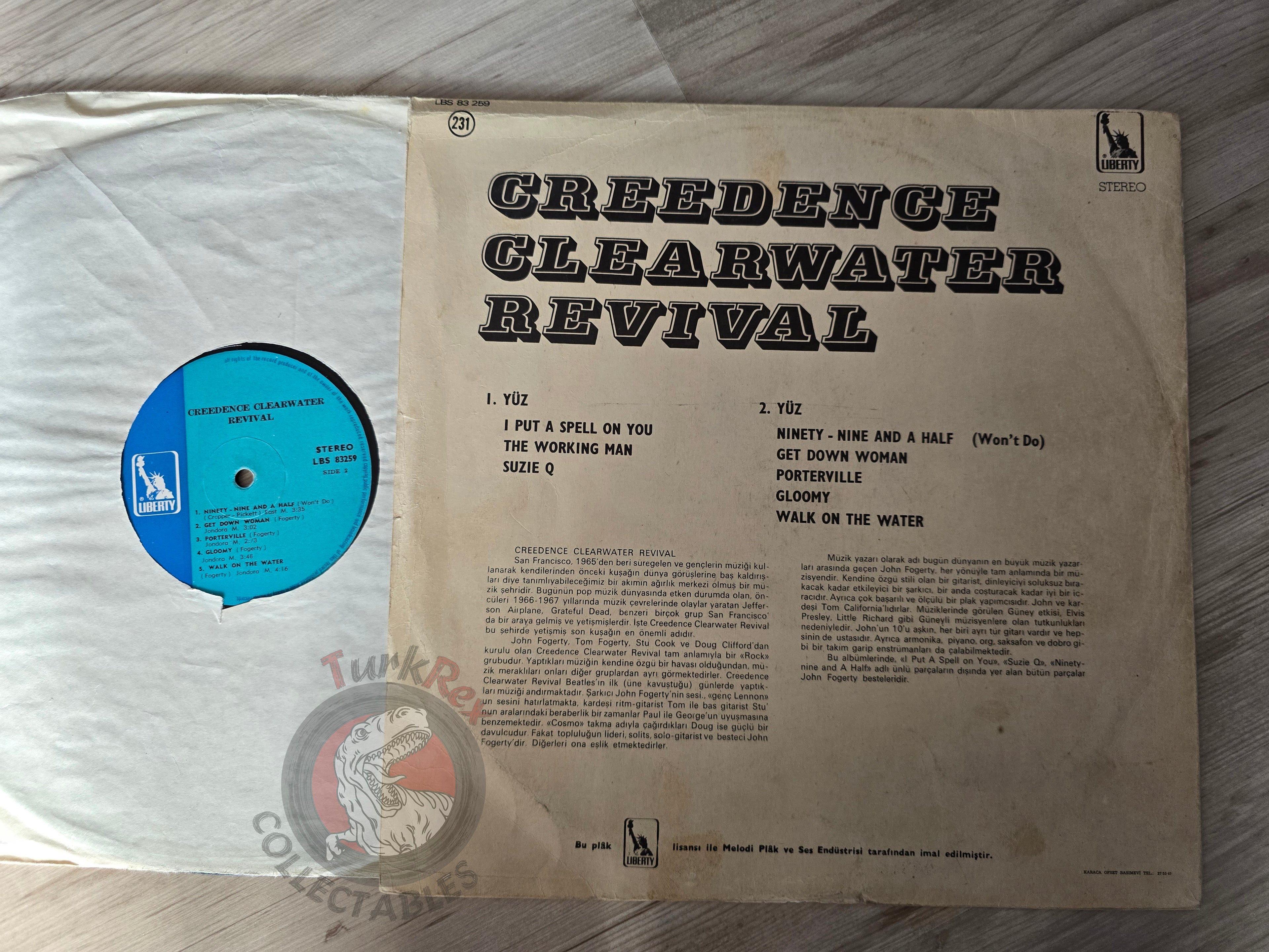 Creedence Clearwater Revival – Creedence Clearwater Revival Turkish Pressing Vinyl Turkey Edition