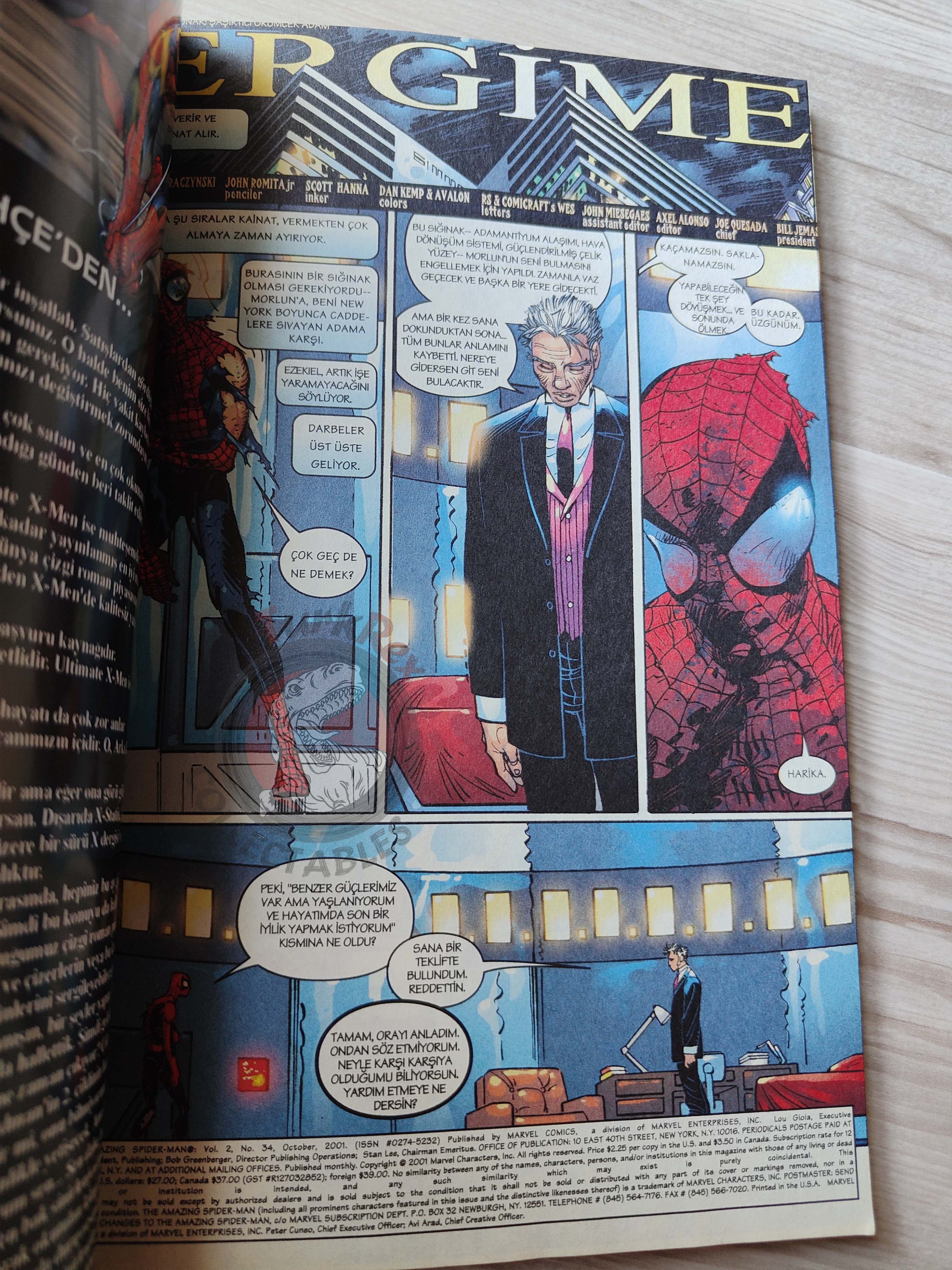 Spider-Man Vol #2 Turkish Comic Turkey The Amazing #33-35 Peter Parker #33-35