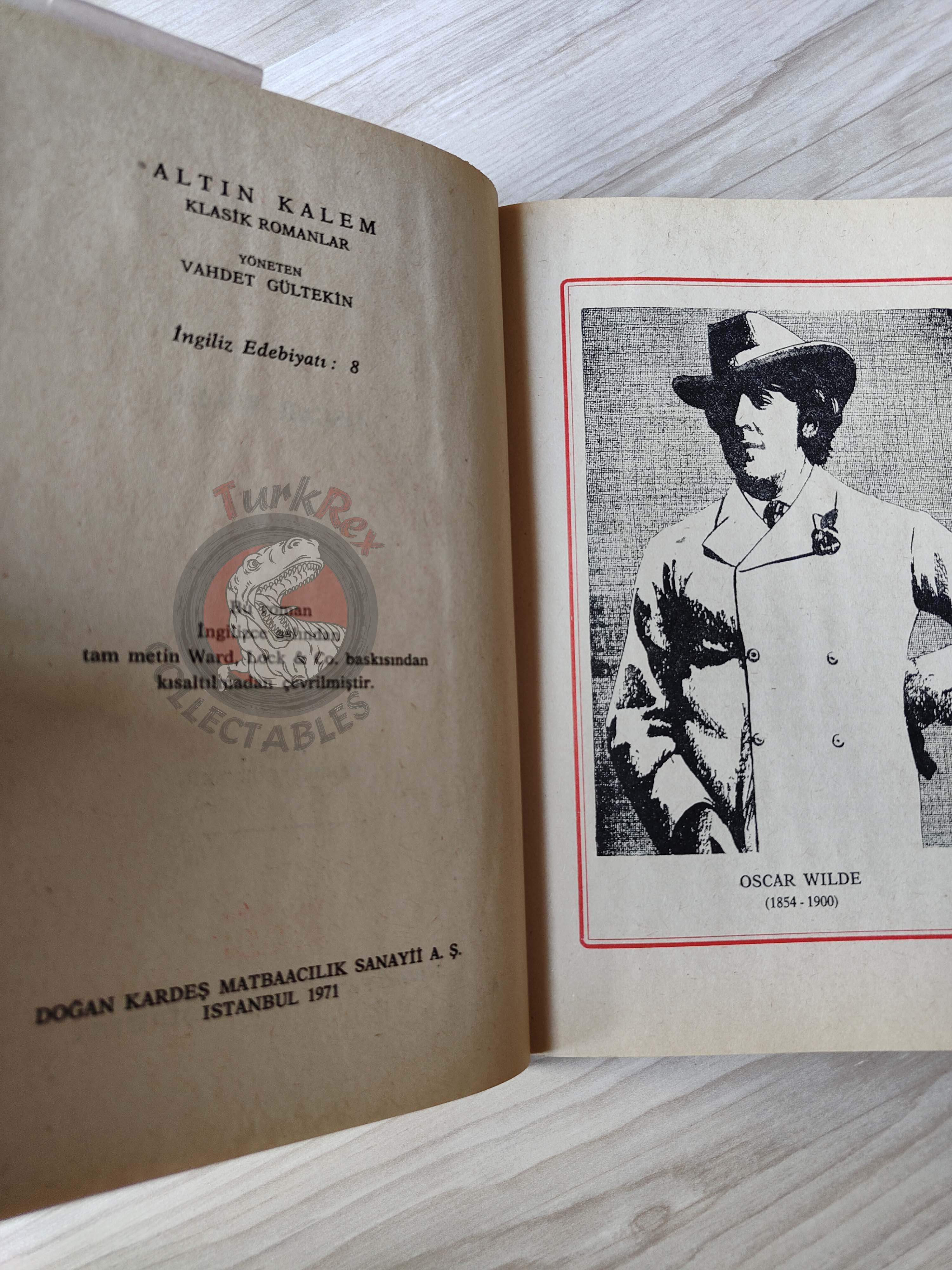 Oscar Wilde – The Picture of Dorian Gray 1971 HC/DJ Turkish Book Turkey