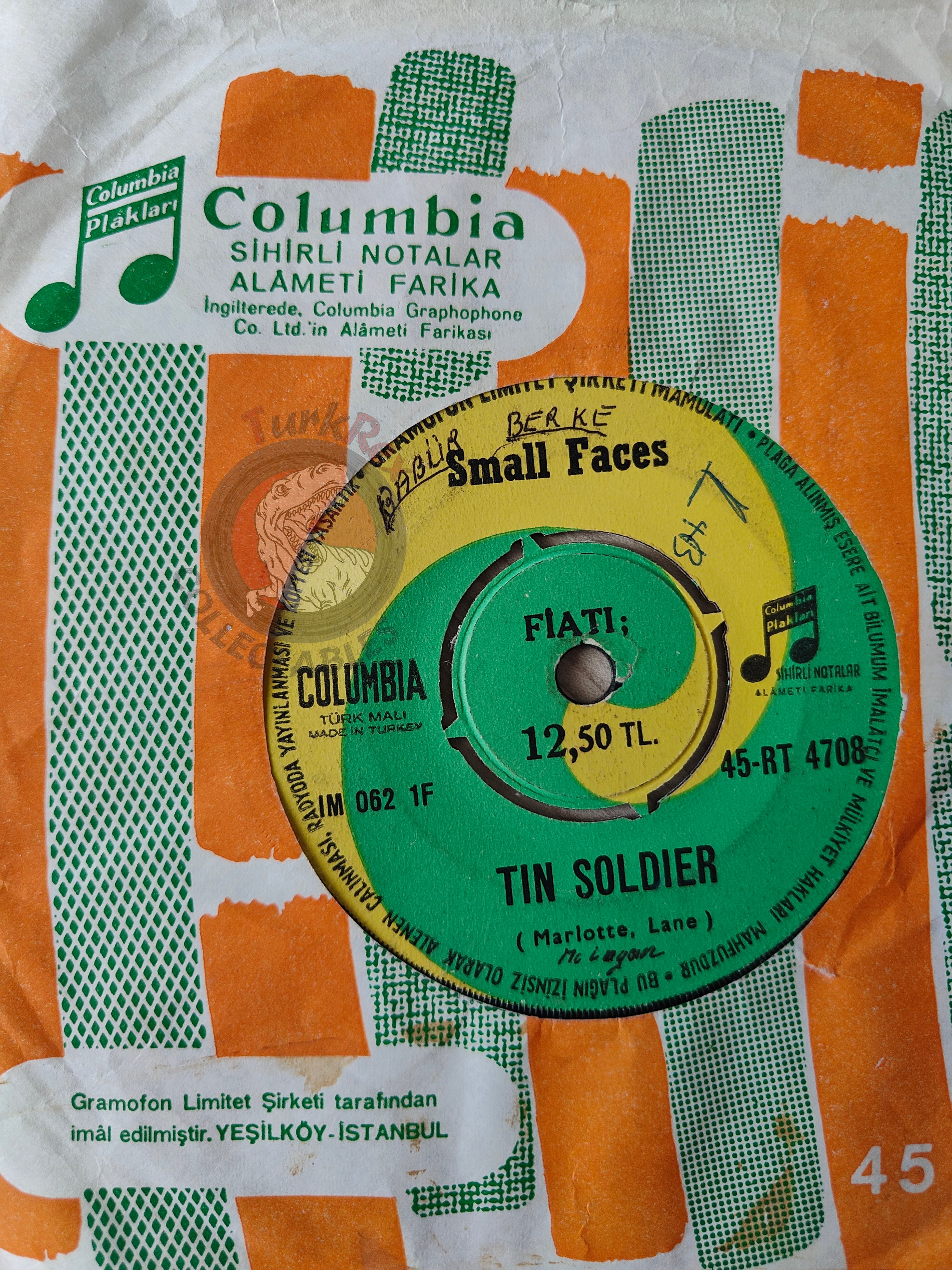 Small Faces – Tin Soldier 7" Turkish Pressing Vinyl Turkey Edition