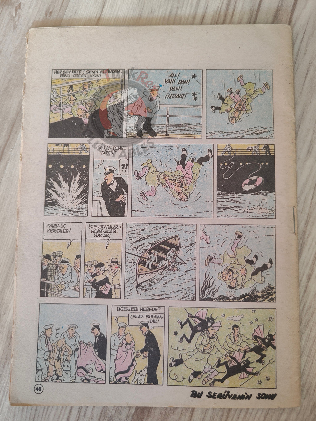 Tintin – The Broken Ear  1989 Turkish Edition Comic Turkey