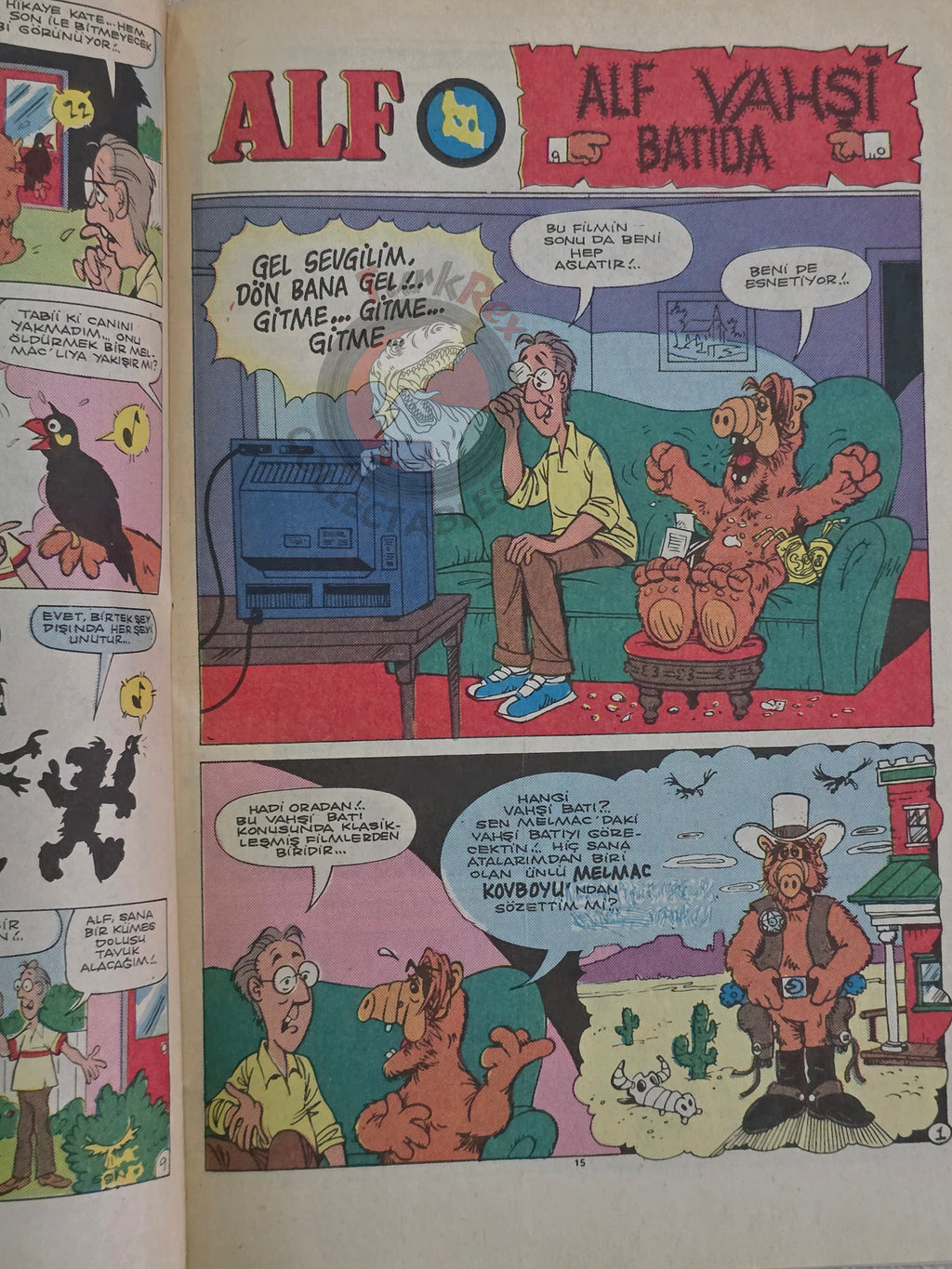 ALF #8 90s Turkish Comic Turkey Marvel Cover #11