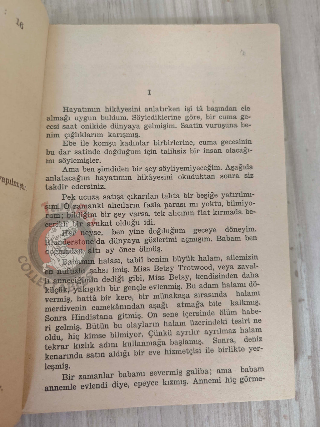 Charles Dickens –  David Copperfield 1958 Illustrated Turkish Book Turkey