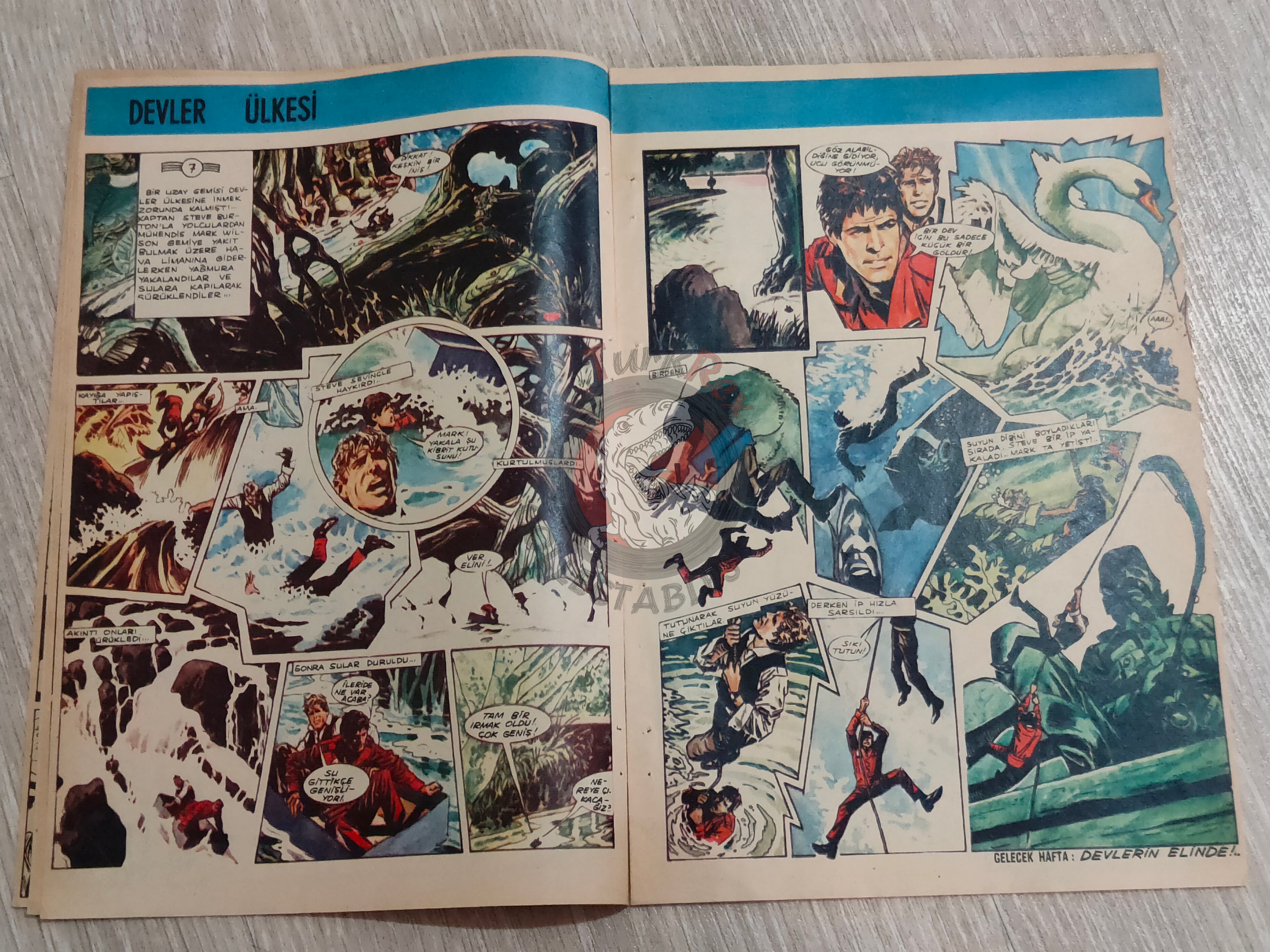 Doğan Kardeş 1971 Magazine #9 Turkish Comic Turkey Suske en Wiske Pantera Negra Tarzan