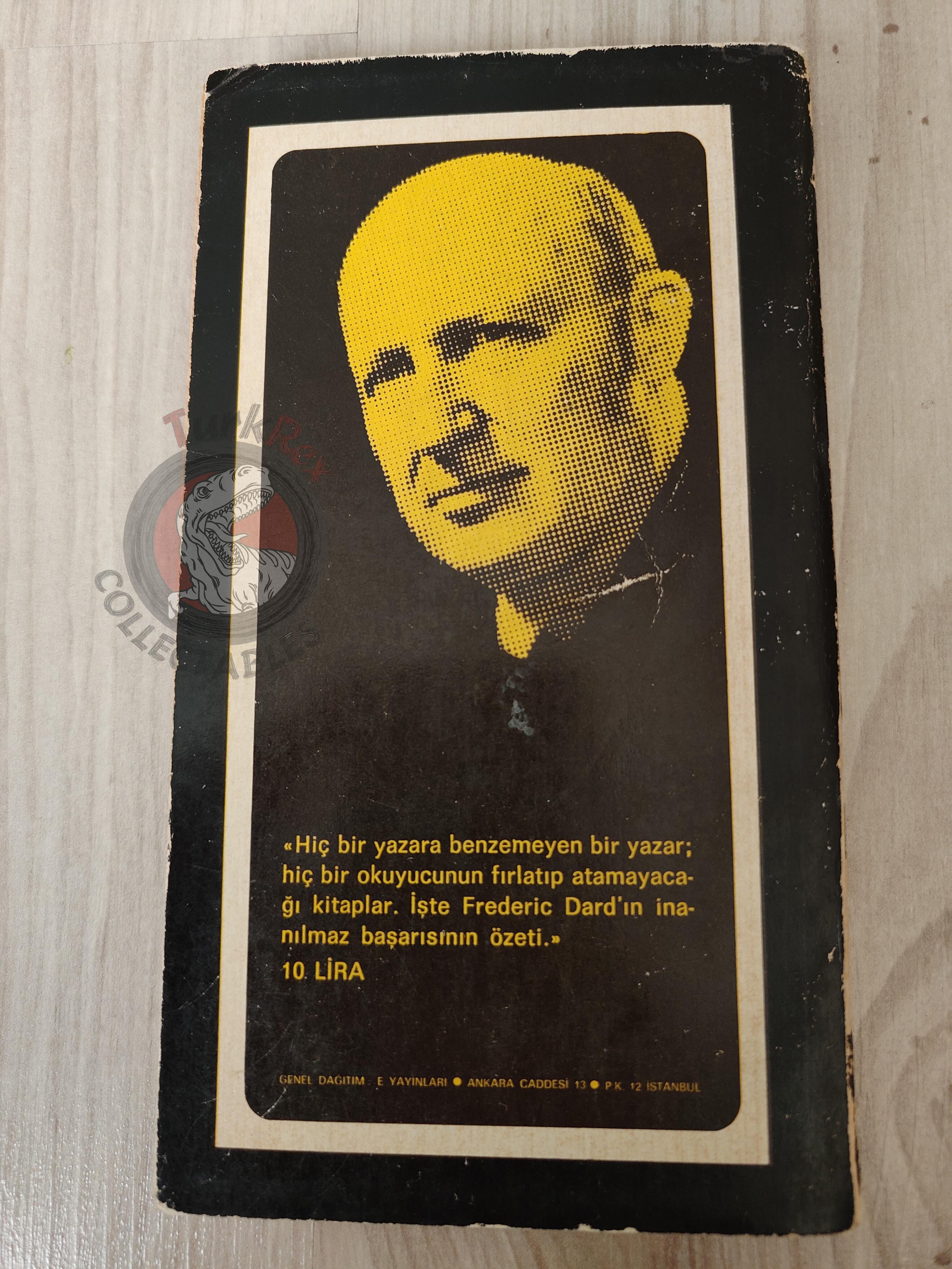 Frédéric Dard – Des Yeux Pour Pleurer 1974 1st Turkish Book Turkey