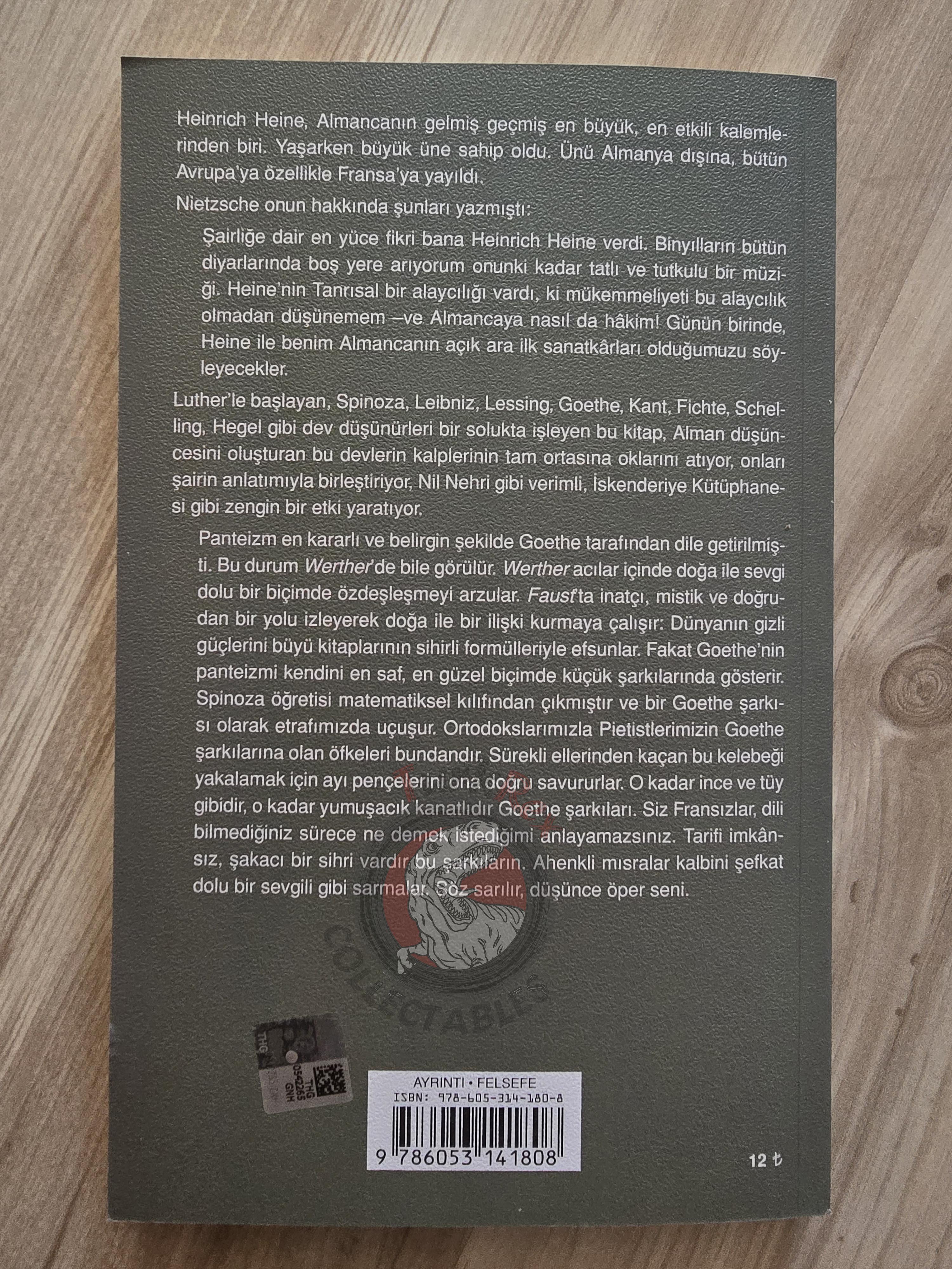 Heinrich Heine – History of Religion and Philosophy in Germany 2020 Turkish Book Turkey