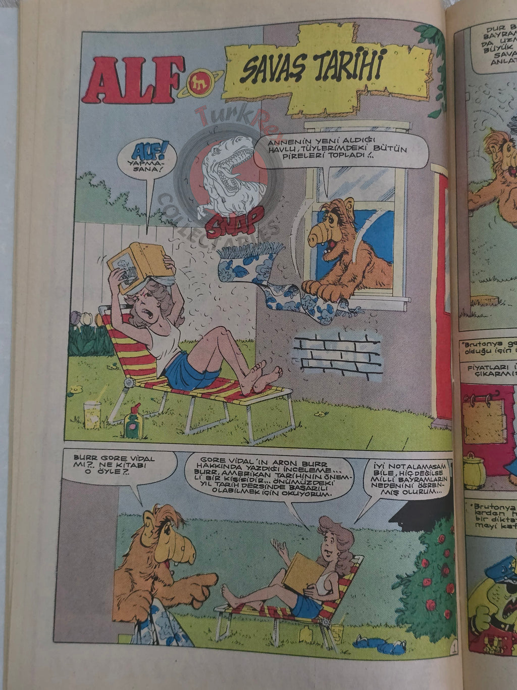 ALF #6 90s Turkish Comic Turkey Marvel Cover #10
