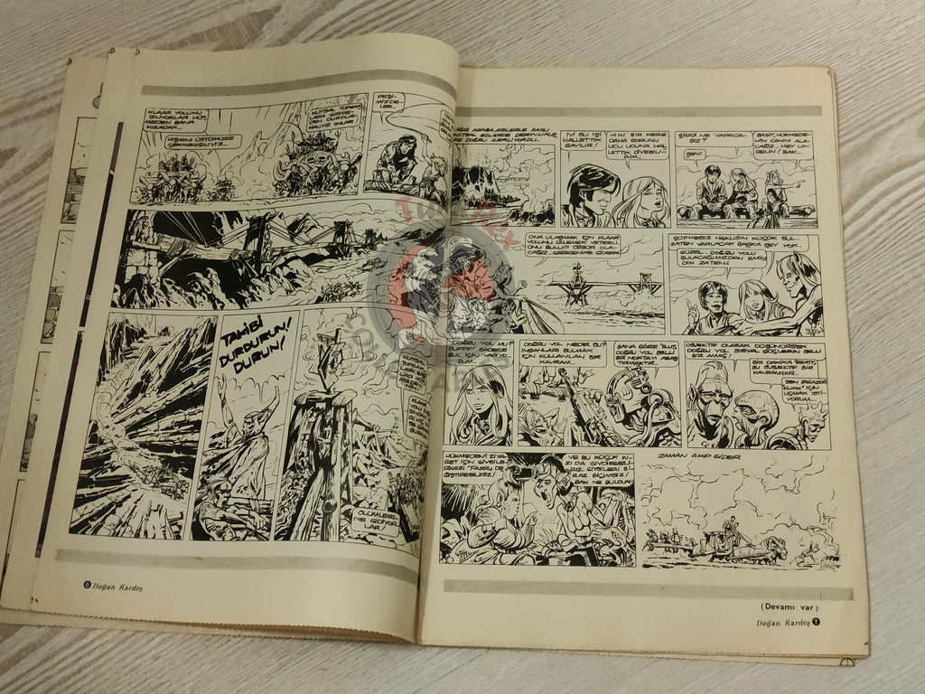 Doğan Kardeş 1975 Magazine #41 Turkish Comic Turkey Valérian and Laureline Smurfs Boule et Bill
