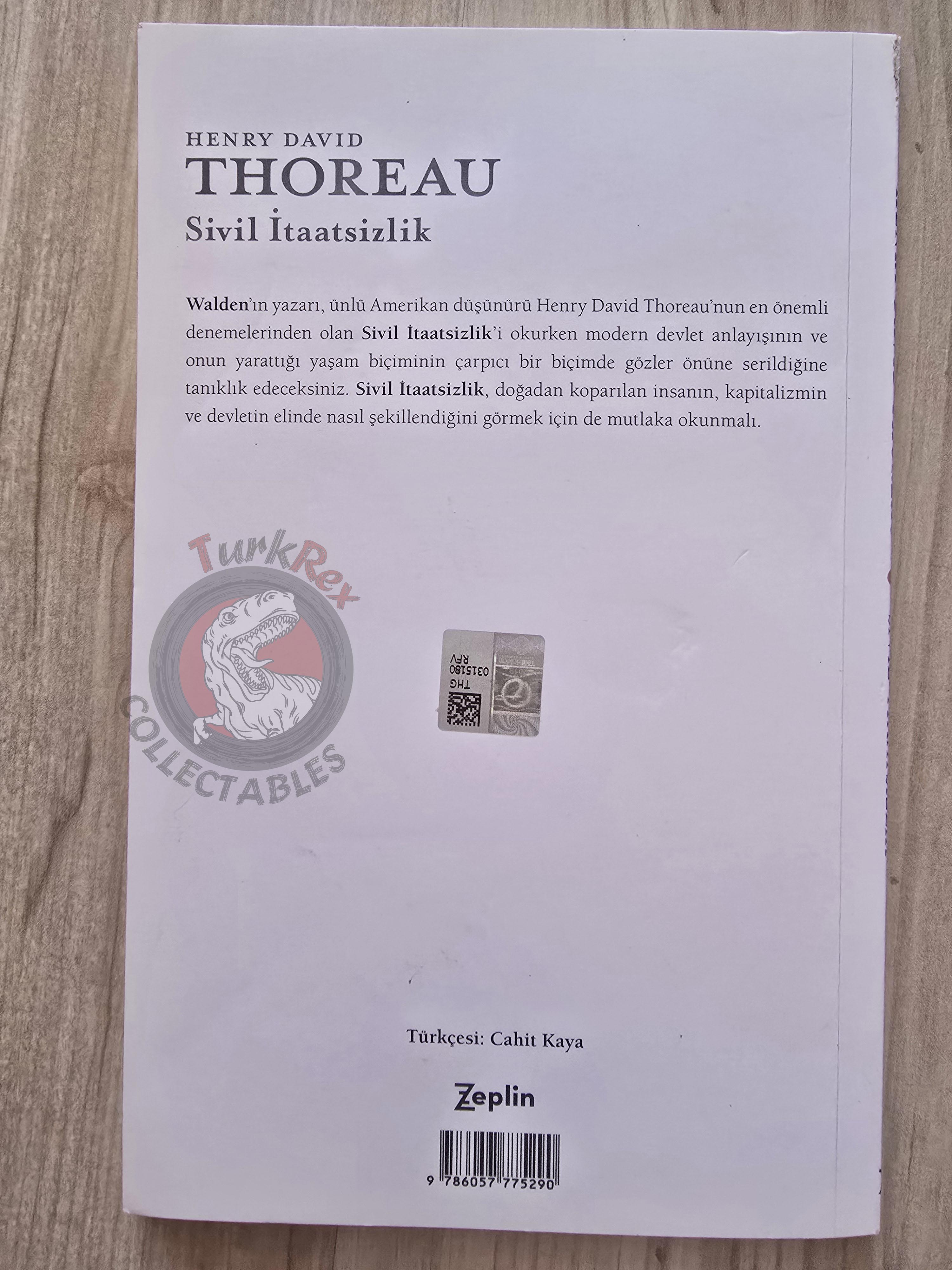Henry David Thoreau – Civil Disobedience 2019 Turkish Book Turkey