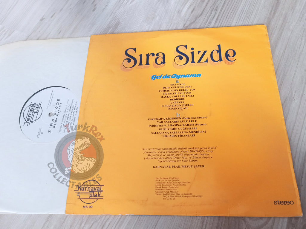 Unknown Artist – Sıra Sizde Turkish Pressing Vinyl Turkey Edition Belly Dance Oriental