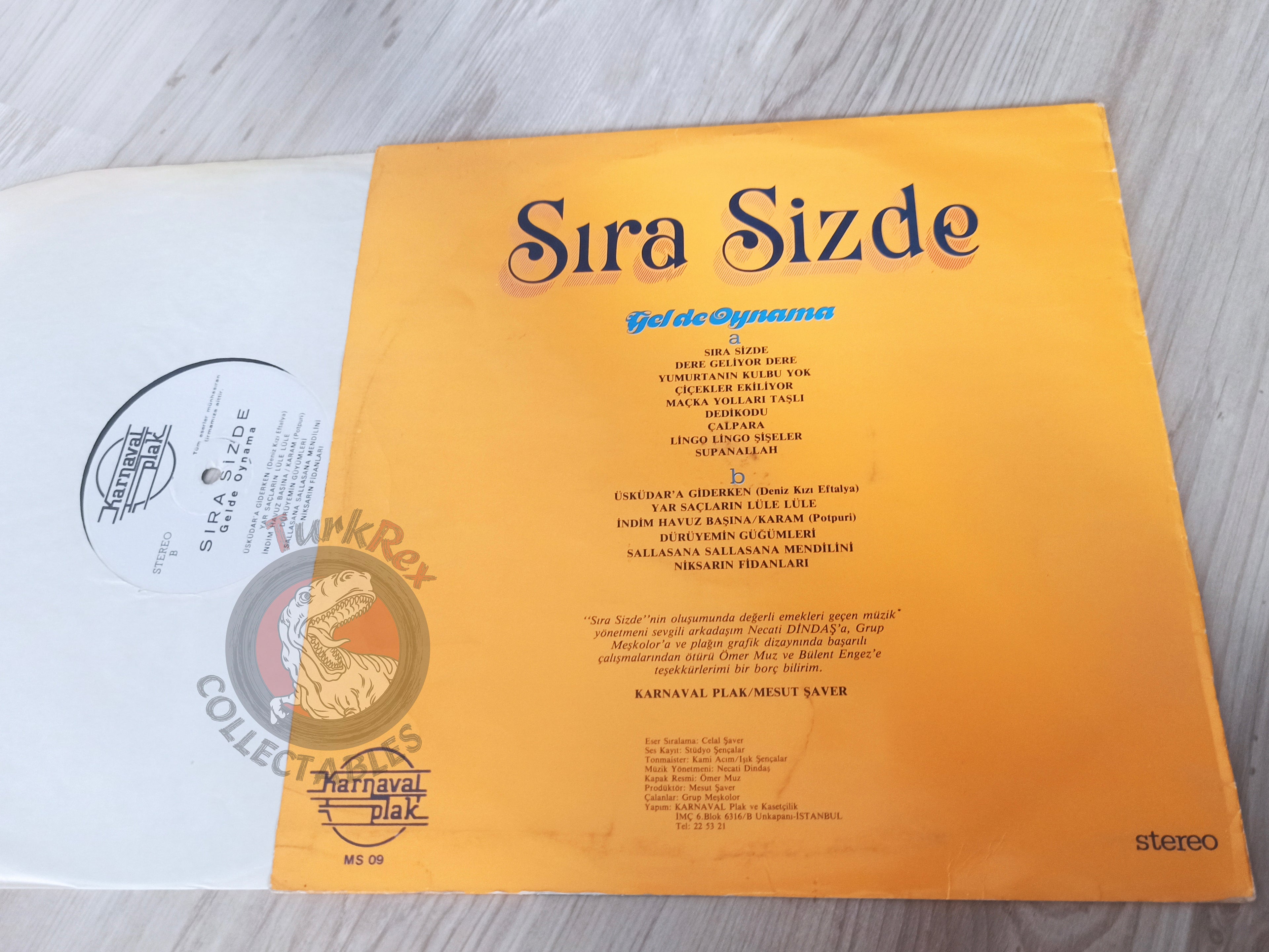 Unknown Artist – Sıra Sizde Turkish Pressing Vinyl Turkey Edition Belly Dance Oriental