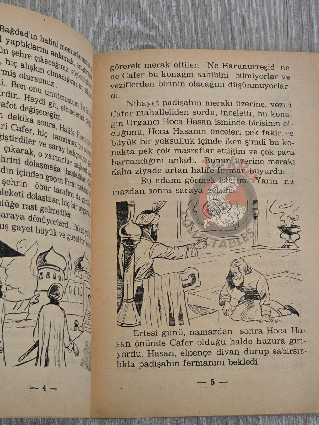Hassan the Rope-Maker 1973 Turkish Book Turkey 1001 Nights Illustrated