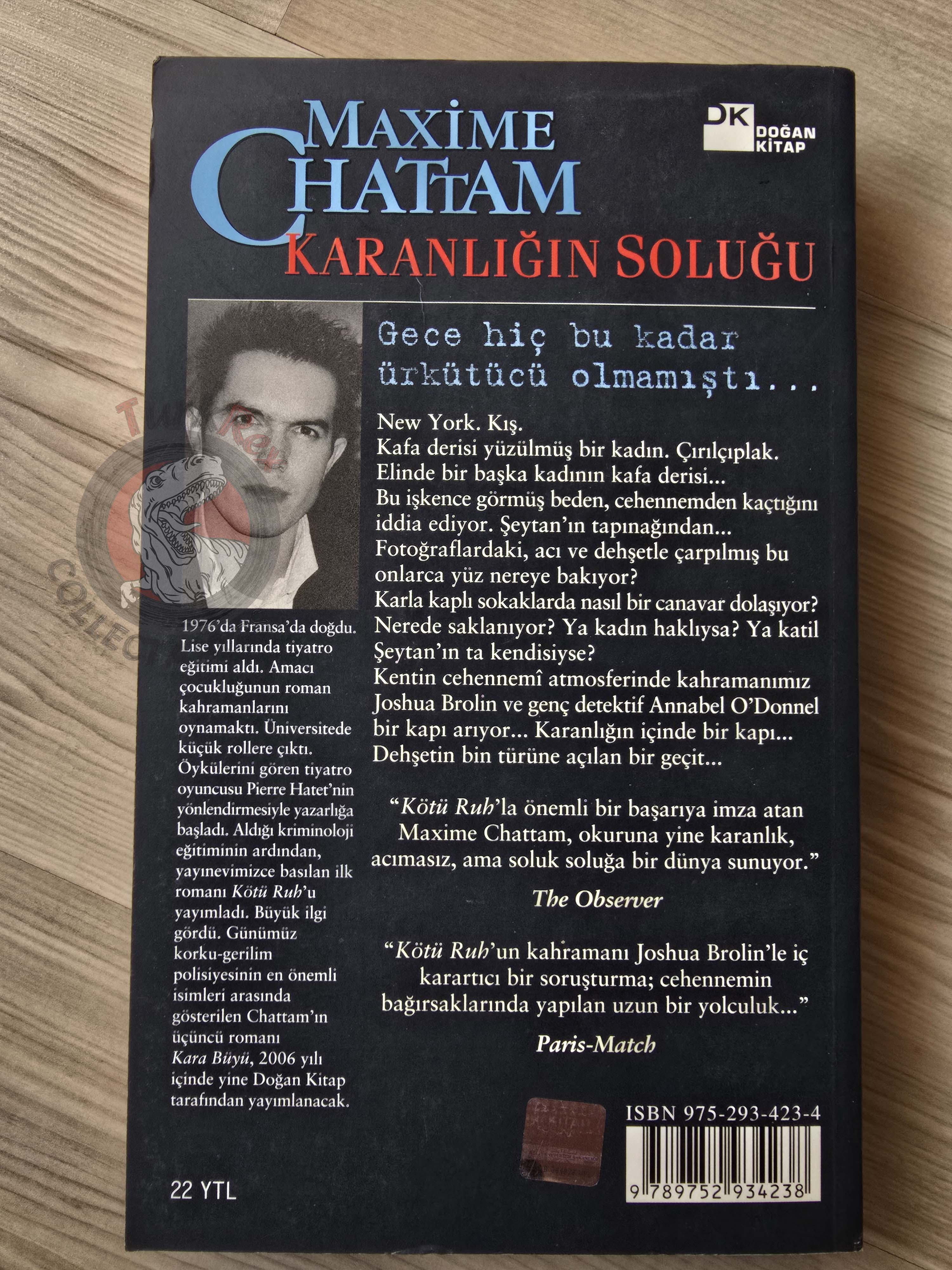 Maxime Chattam – In Tenebris 2006 Turkish Book Turkey