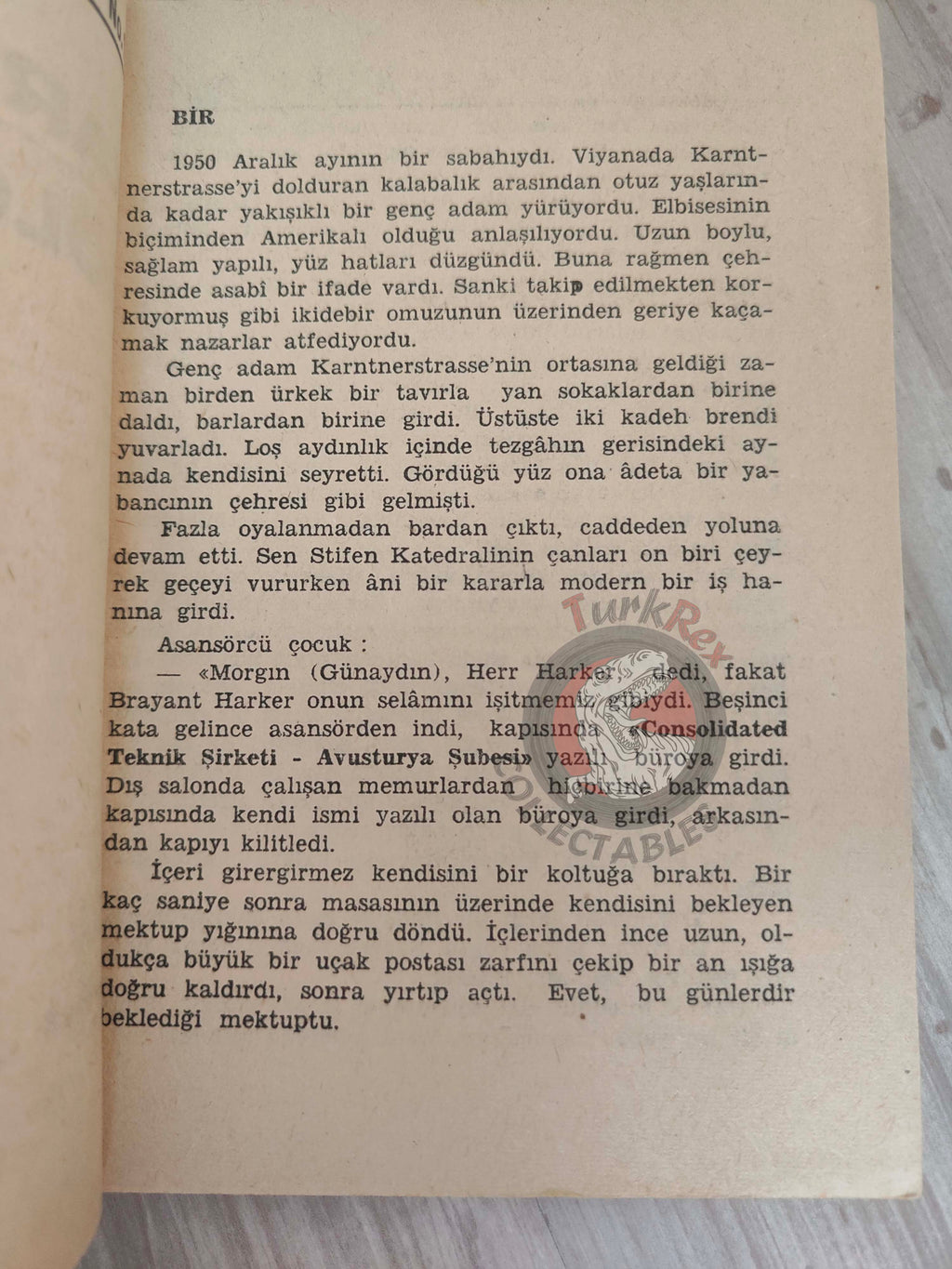 A. J. Cronin – L’Aventure de Bryan Harker 1954 1st Turkish Book Turkey