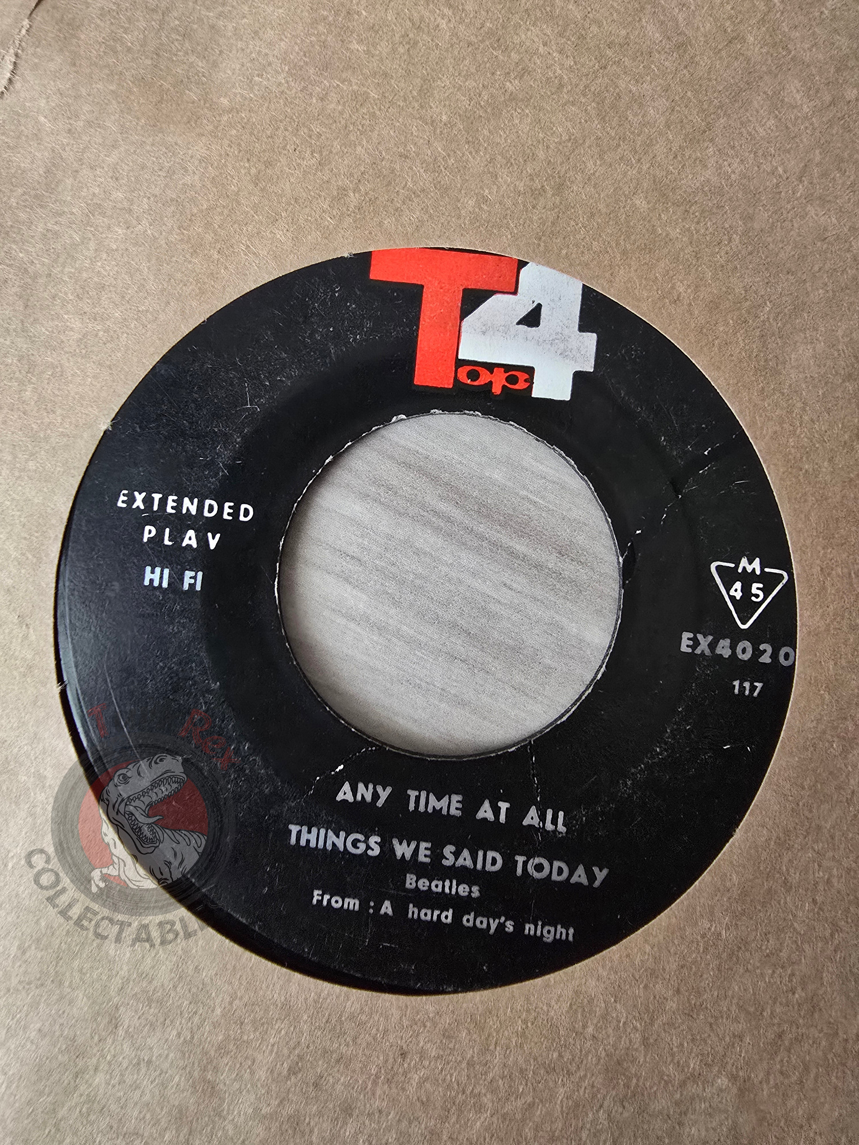 The Beatles - A Hard Day's Night 7" Iran Pressing Vinyl Iranian Edition