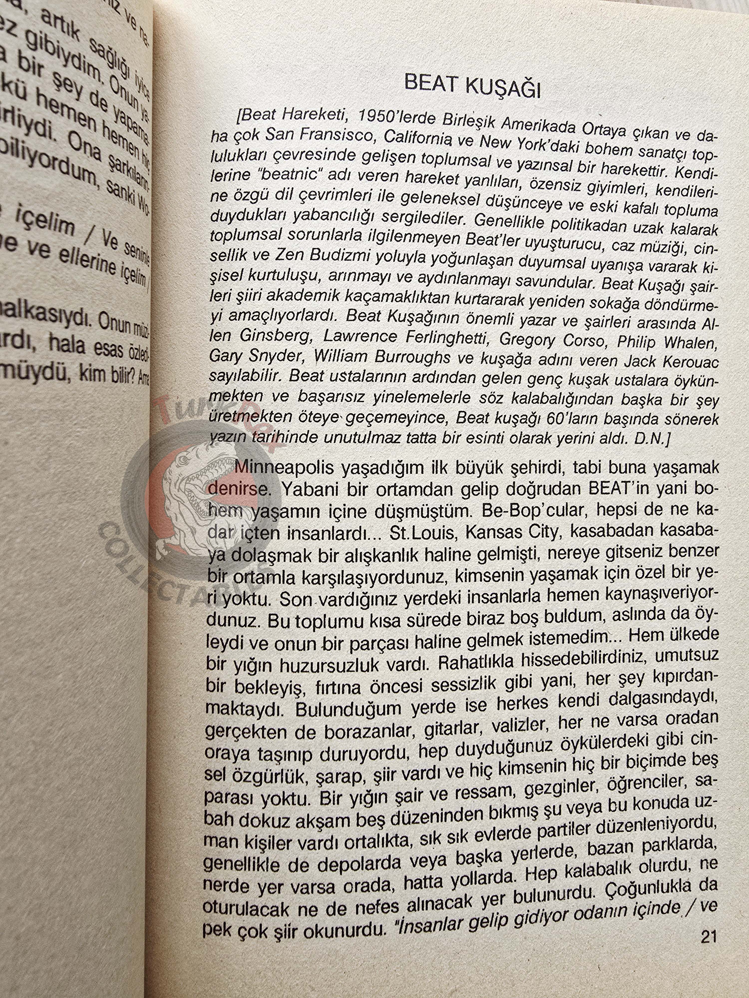 Bob Dylan Forever Young Biography Book 1990 1st by Turkish Writer Book Turkey
