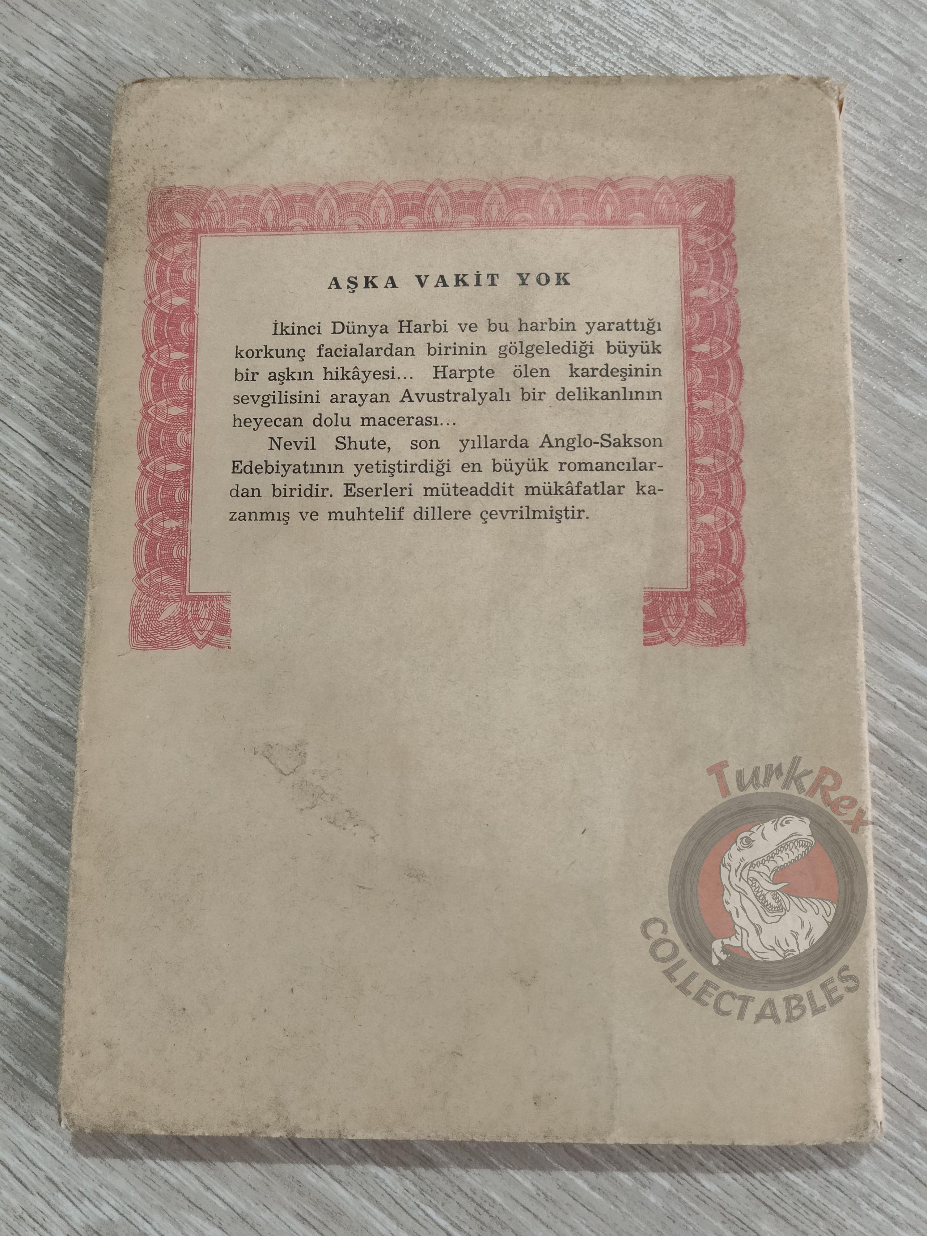 Nevil Shute – Requiem for a Wren 1957 1st Turkish Book Turkey