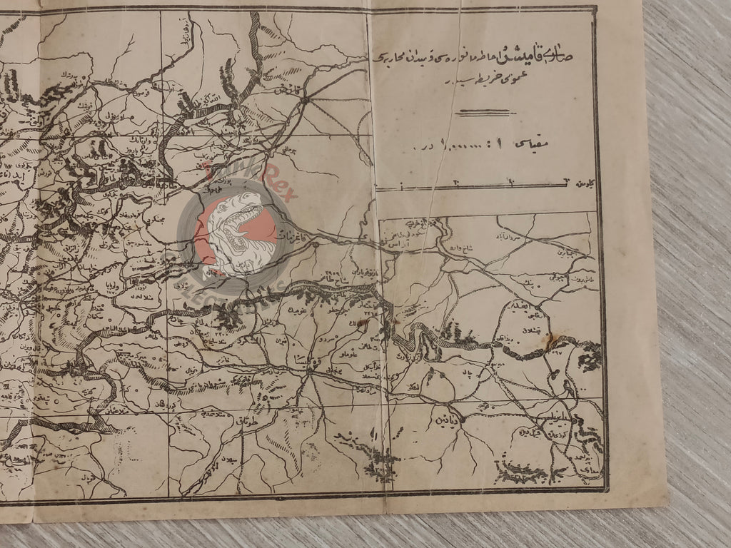 Battle Of Sarıkamış Sarikamish WW1 1922 Caucasus campaign Ottoman Military Map