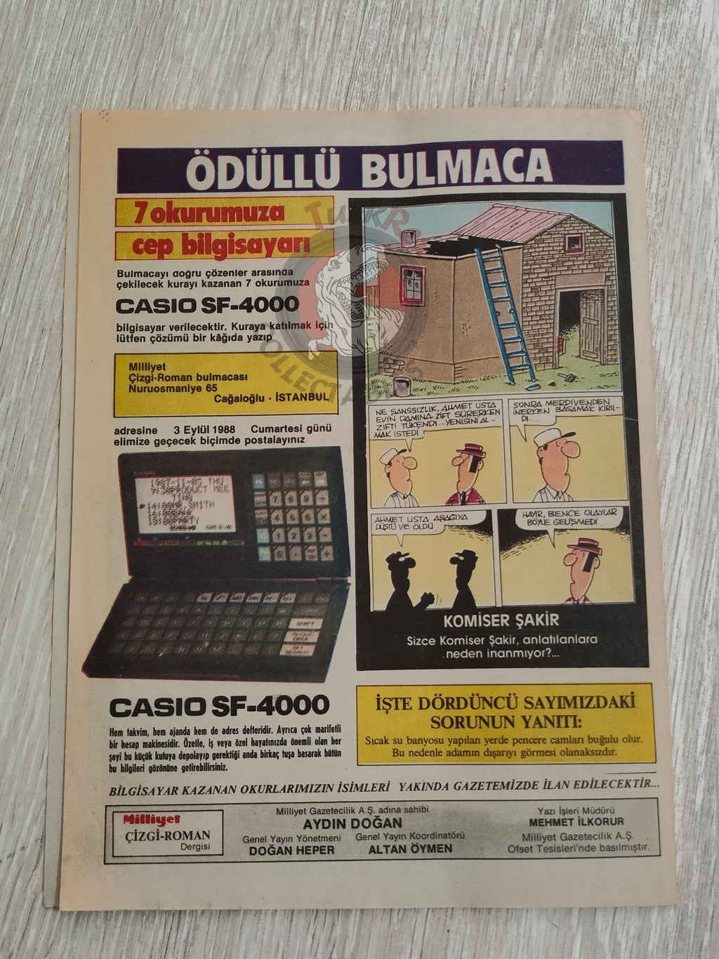 Milliyet Çizgi Roman #6 1988 Turkish Comic Turkey Belle Star Mr. Abernathy Green Force Five