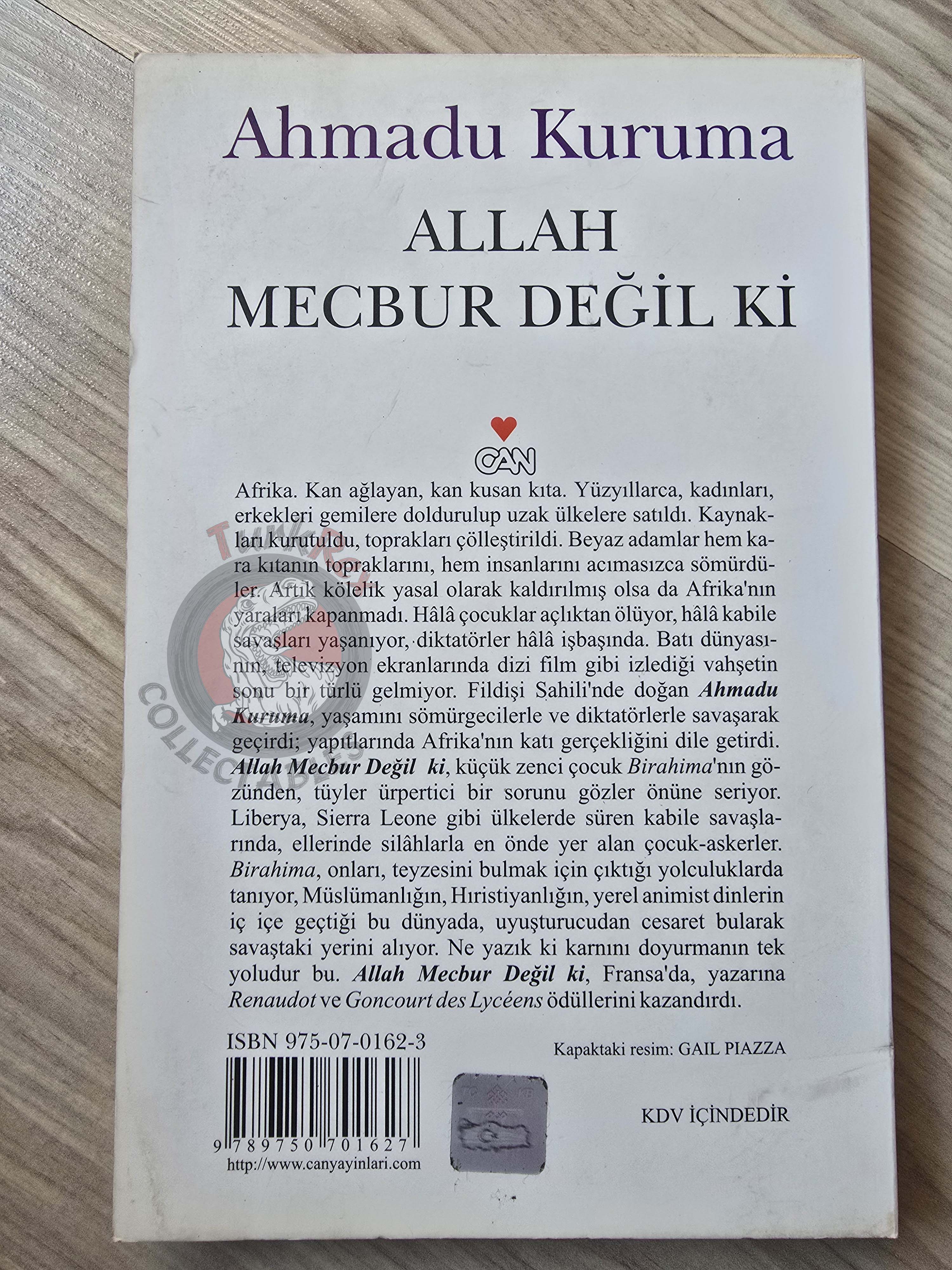 Ahmadou Kourouma – Allah Is Not Obliged 2001 1st Turkish Book Turkey