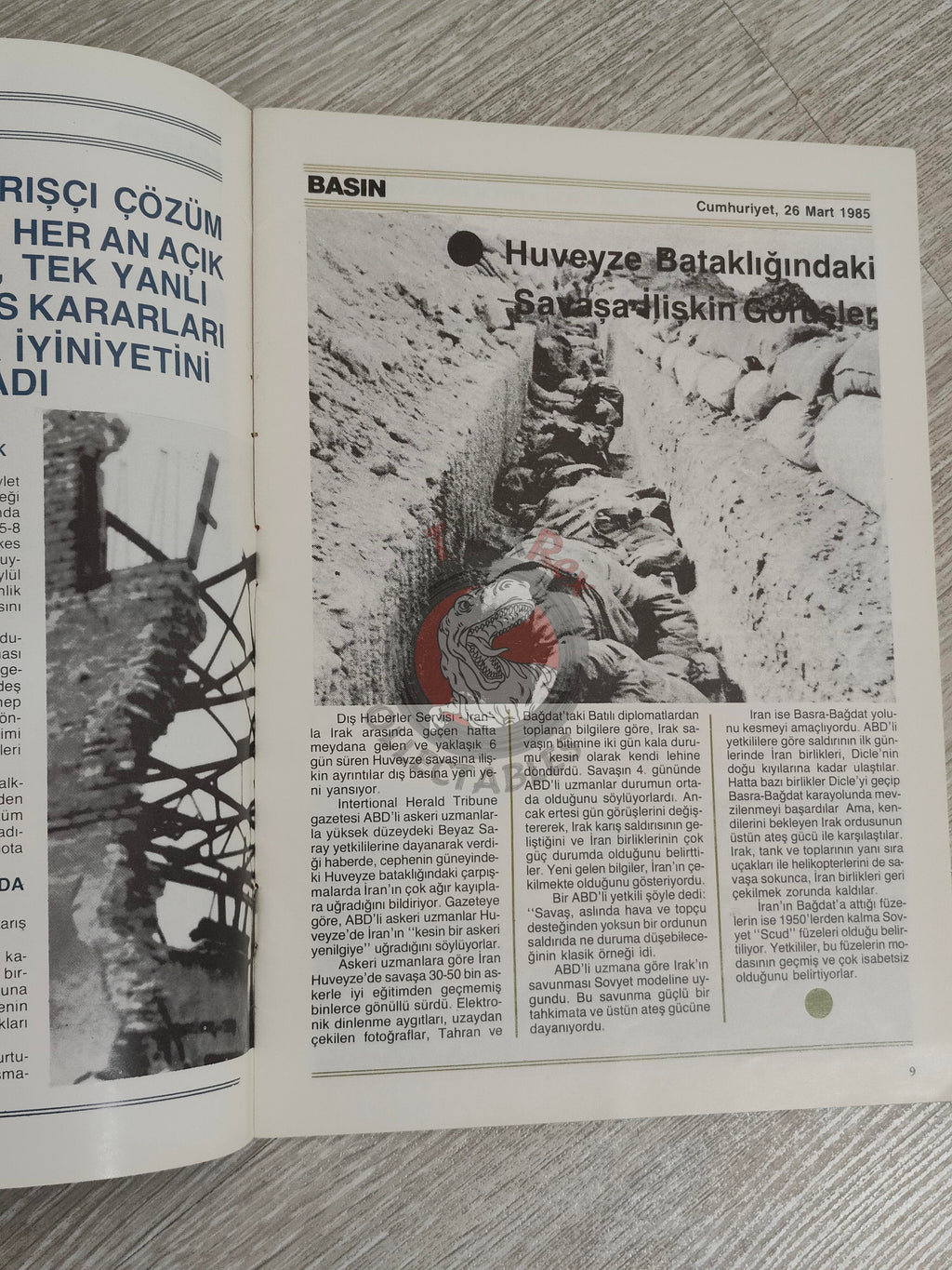 Saddam Hussein - Iraq Today 1985 Official Propaganda Magazine Turkish Turkey Middle East