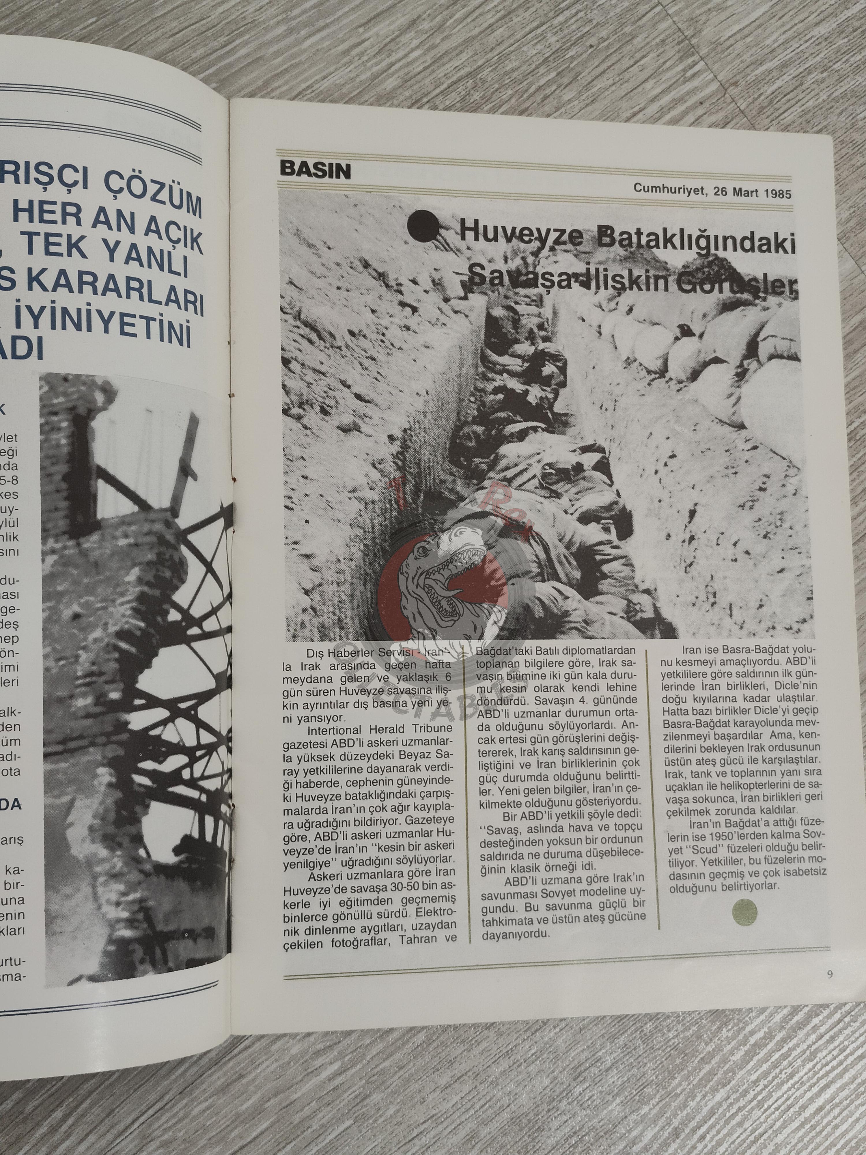 Saddam Hussein - Iraq Today 1985 Official Propaganda Magazine Turkish Turkey Middle East