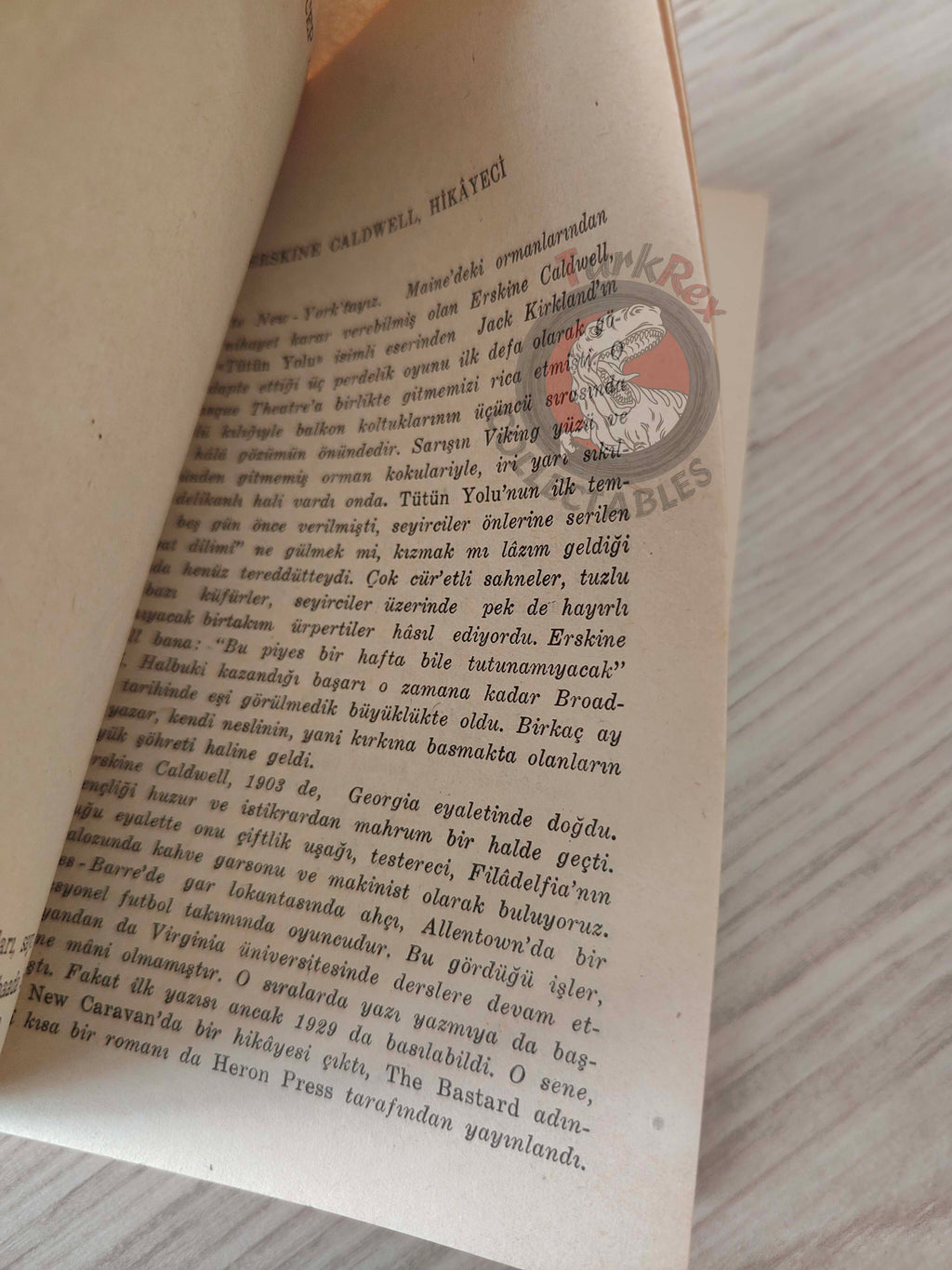 Erskine Caldwell – American Earth 1953 1st Turkish Book Turkey