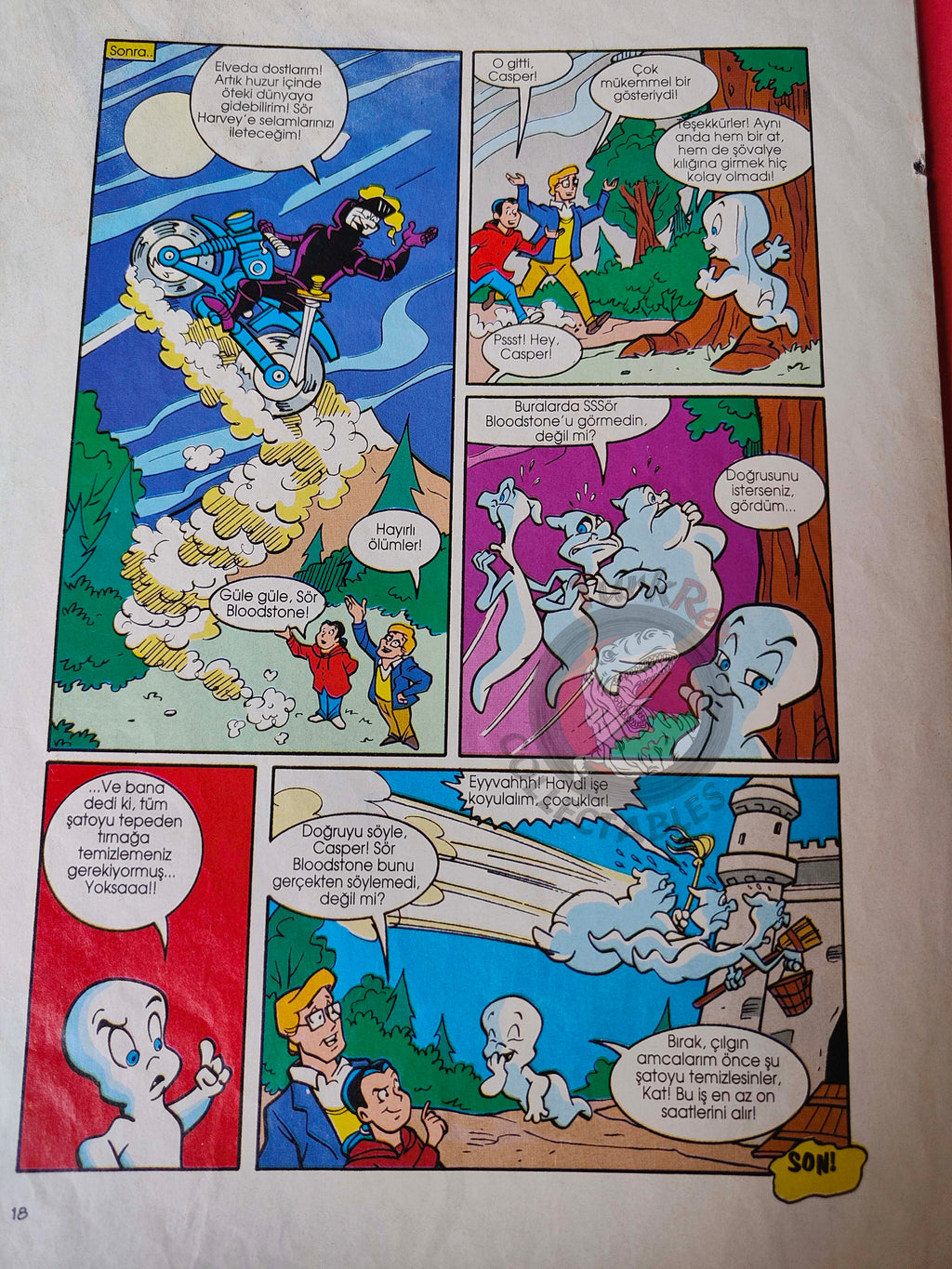 Casper the Friendly Ghost Magazine – Issue #7 1996 Turkish Comic Turkey