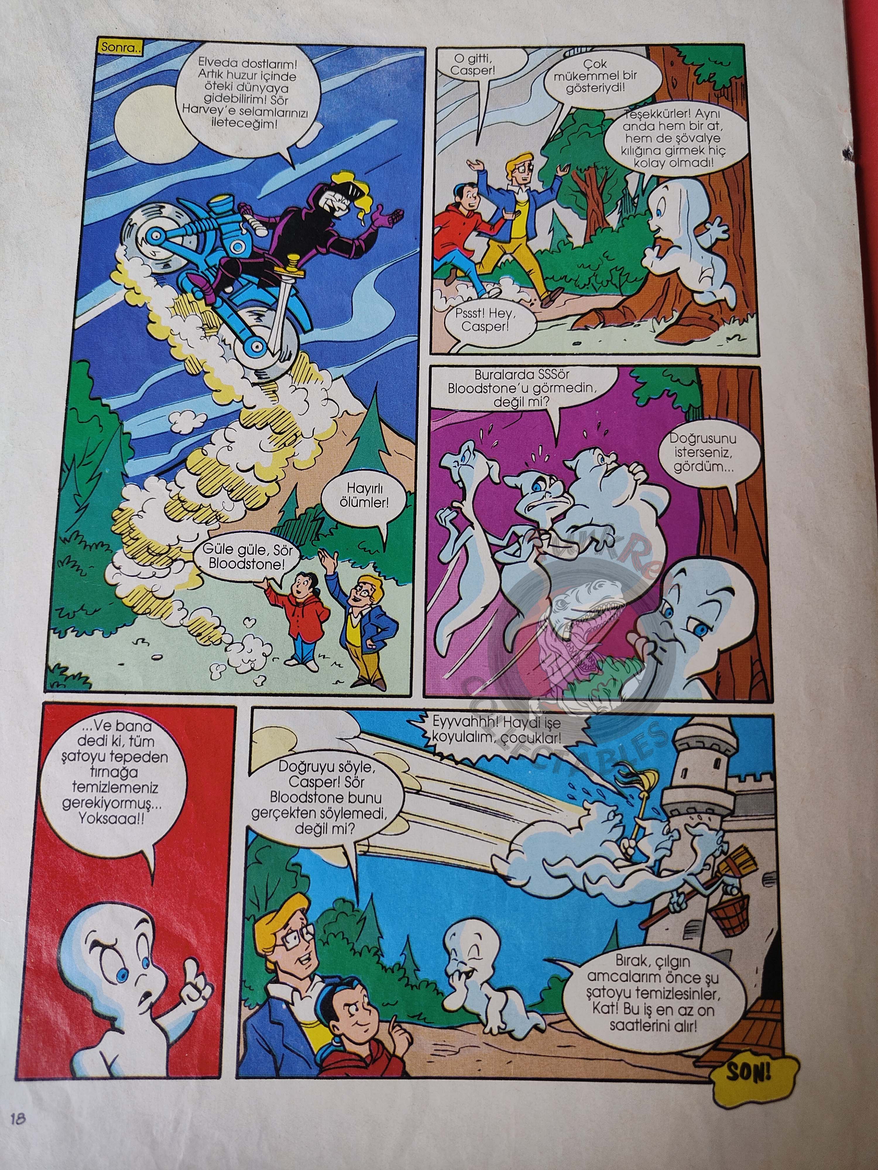 Casper the Friendly Ghost Magazine – Issue #7 1996 Turkish Comic Turkey