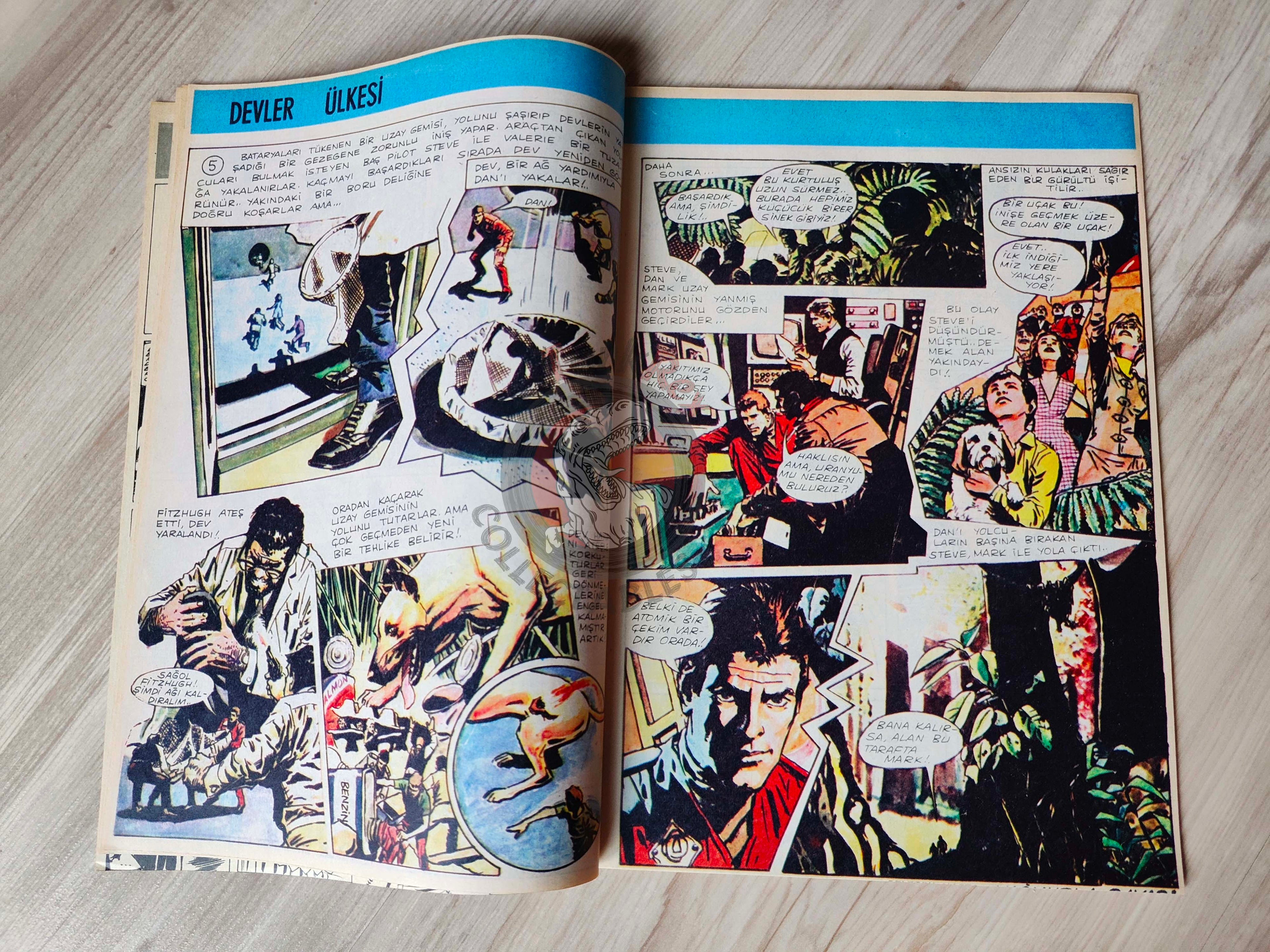 Doğan Kardeş 1971 Magazine #7 Turkish Comic Turkey Suske en Wiske Sibylline Tarzan