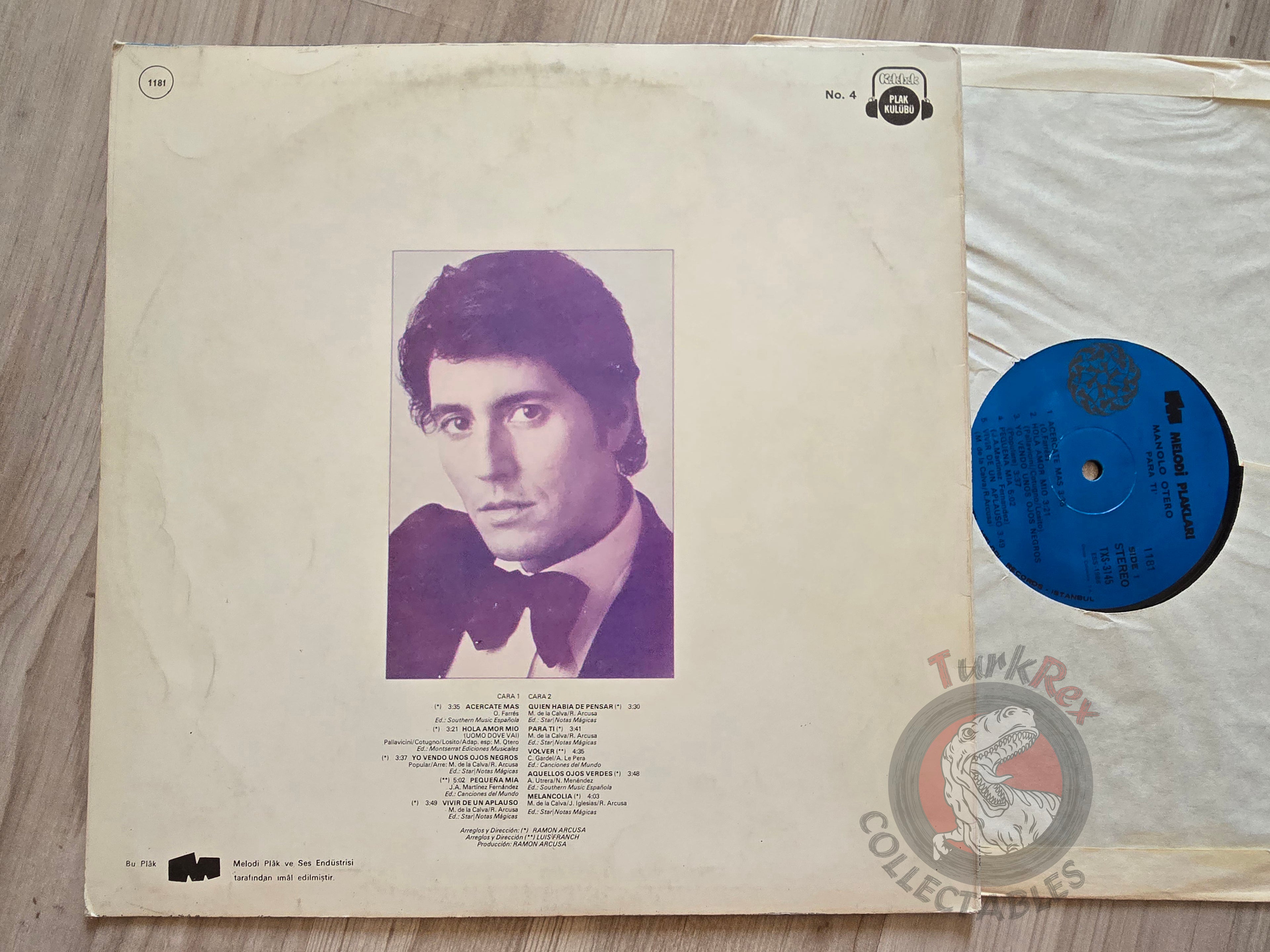 Manolo Otero – Para Ti Turkish Pressing Vinyl Turkey Edition