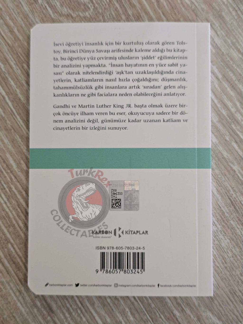 Leo Tolstoy – The Law of Love and the Law of Violence 2019 Turkish Book Turkey